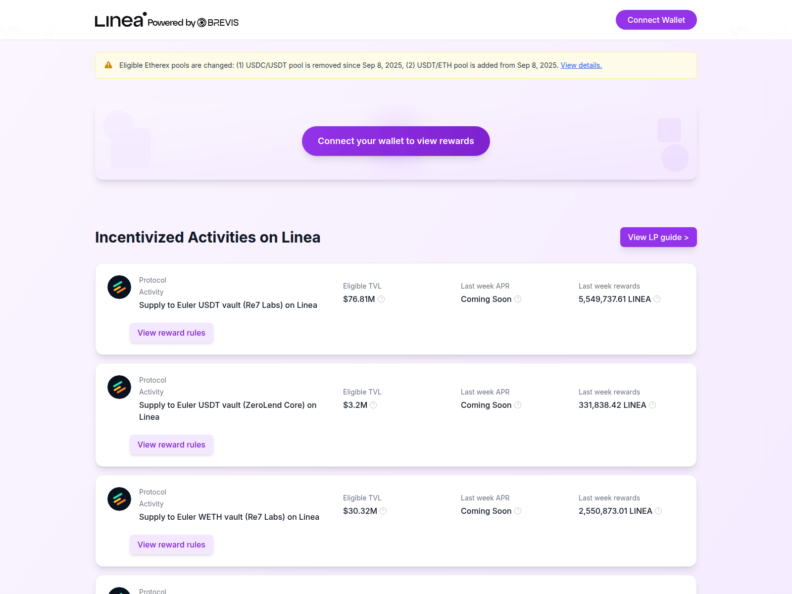 Screenshot of linea-claim.xyz