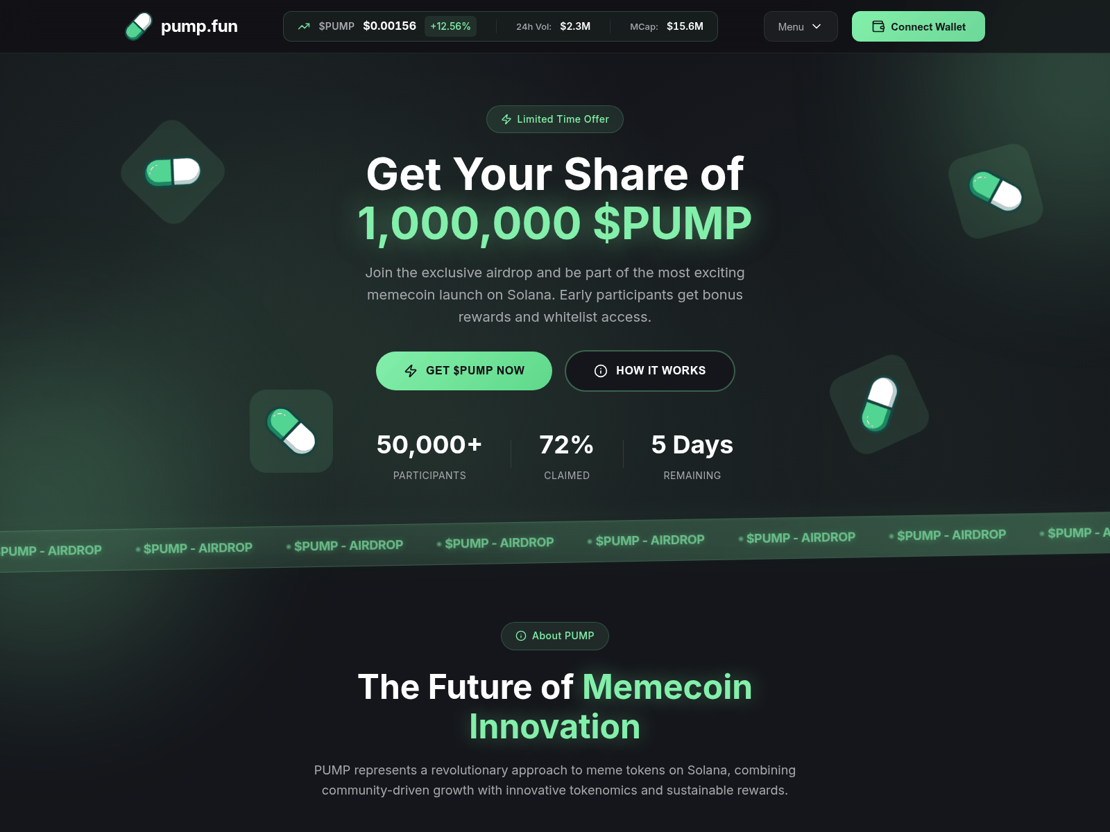 Screenshot of pumptokenvouchmmk6t.netlify.app