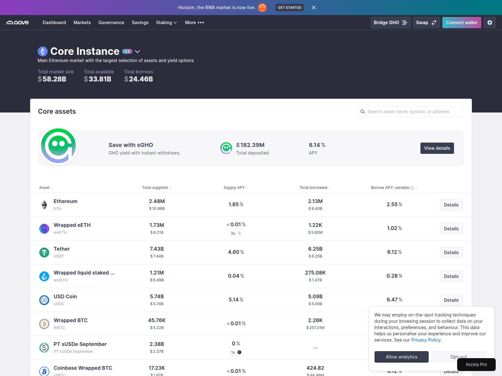 Screenshot of www.app-aave.pro