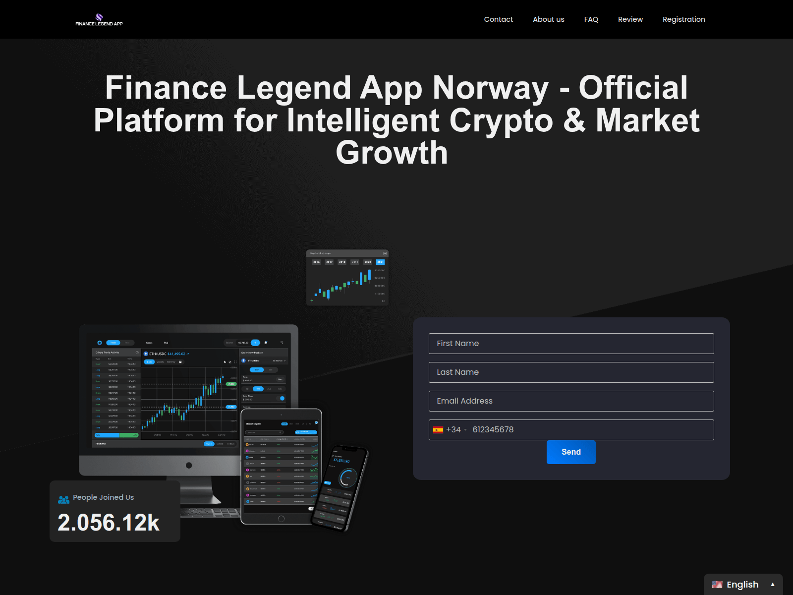 Screenshot of financelegendapp-login.com