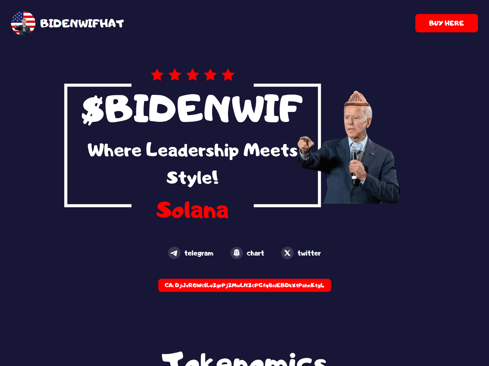 Screenshot of bdenwifhatsolana-xyz.pages.dev