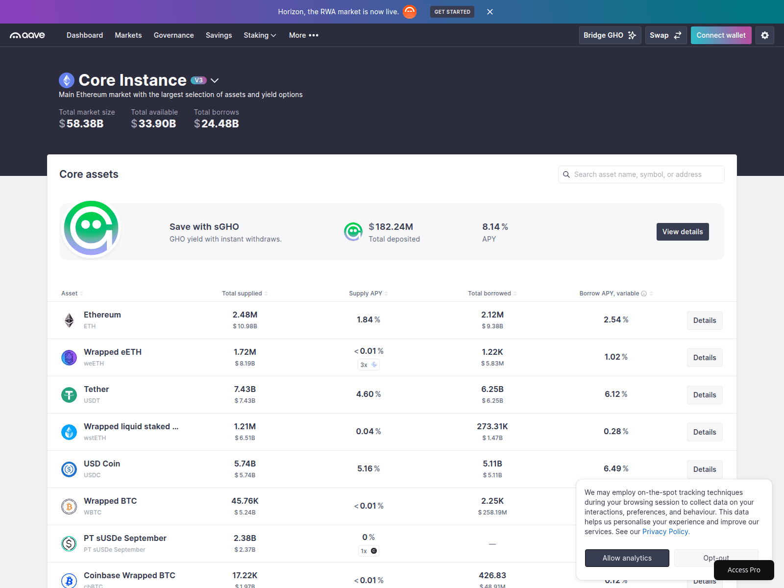 Screenshot of app-aave.pro