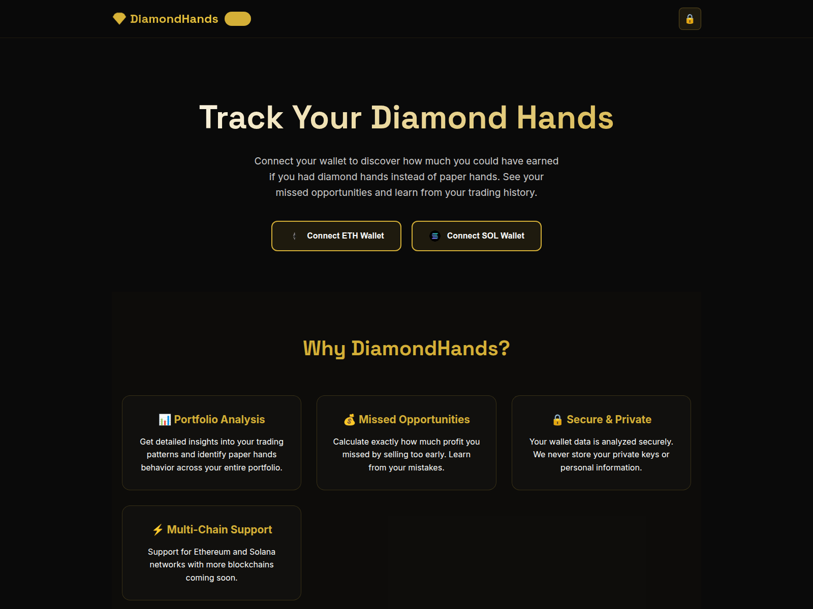 Screenshot of diamondhandbeta.net