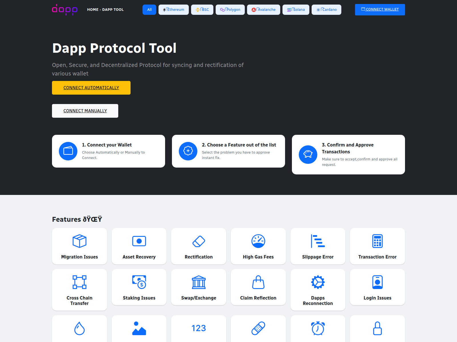 Screenshot of dapp-sync-19l.pages.dev