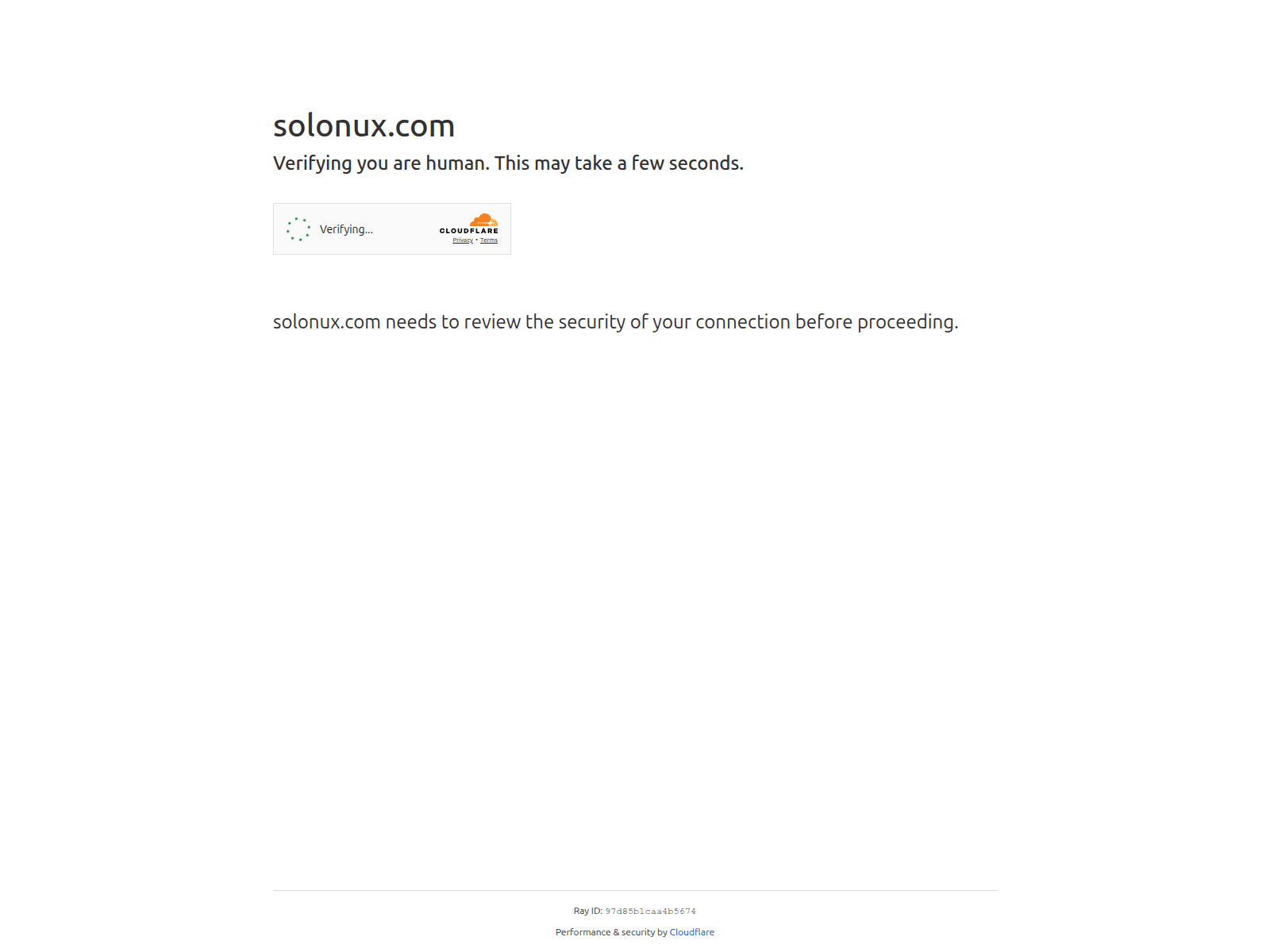 Screenshot of solonux.com