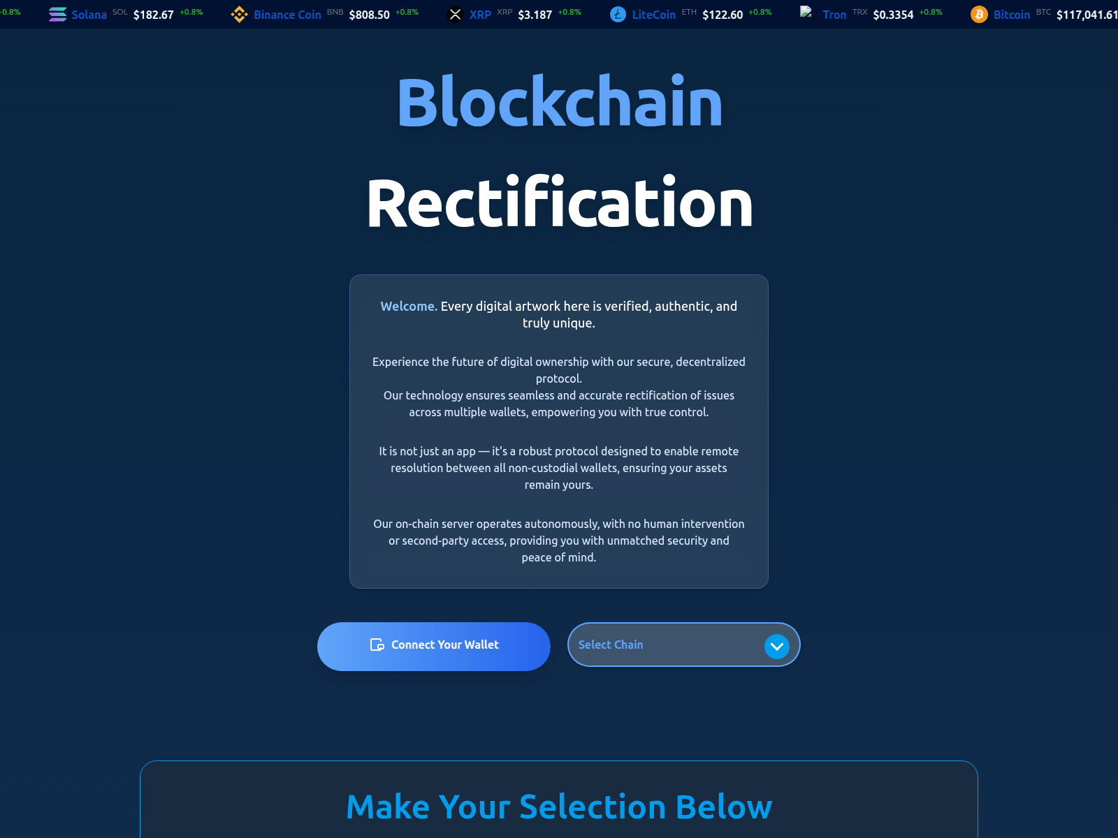 Screenshot of selfsecureresolution.com
