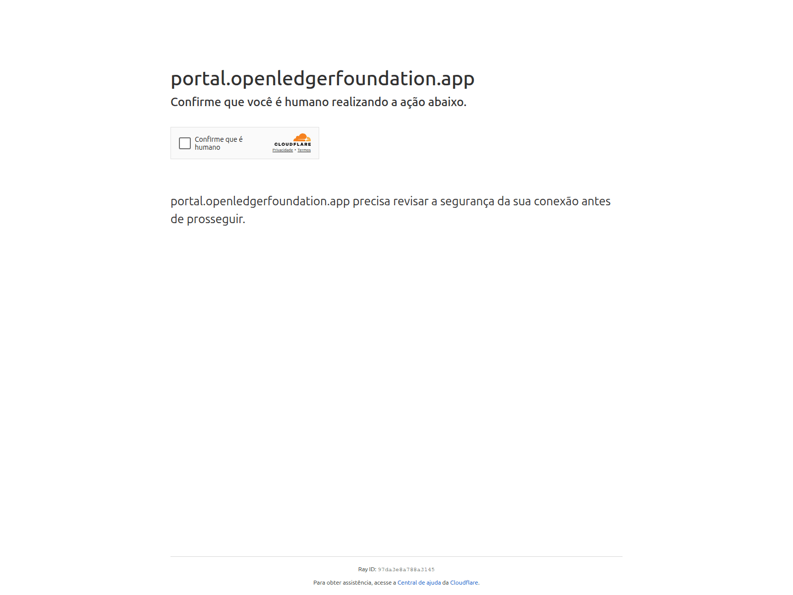 Screenshot of portal.openledgerfoundation.app