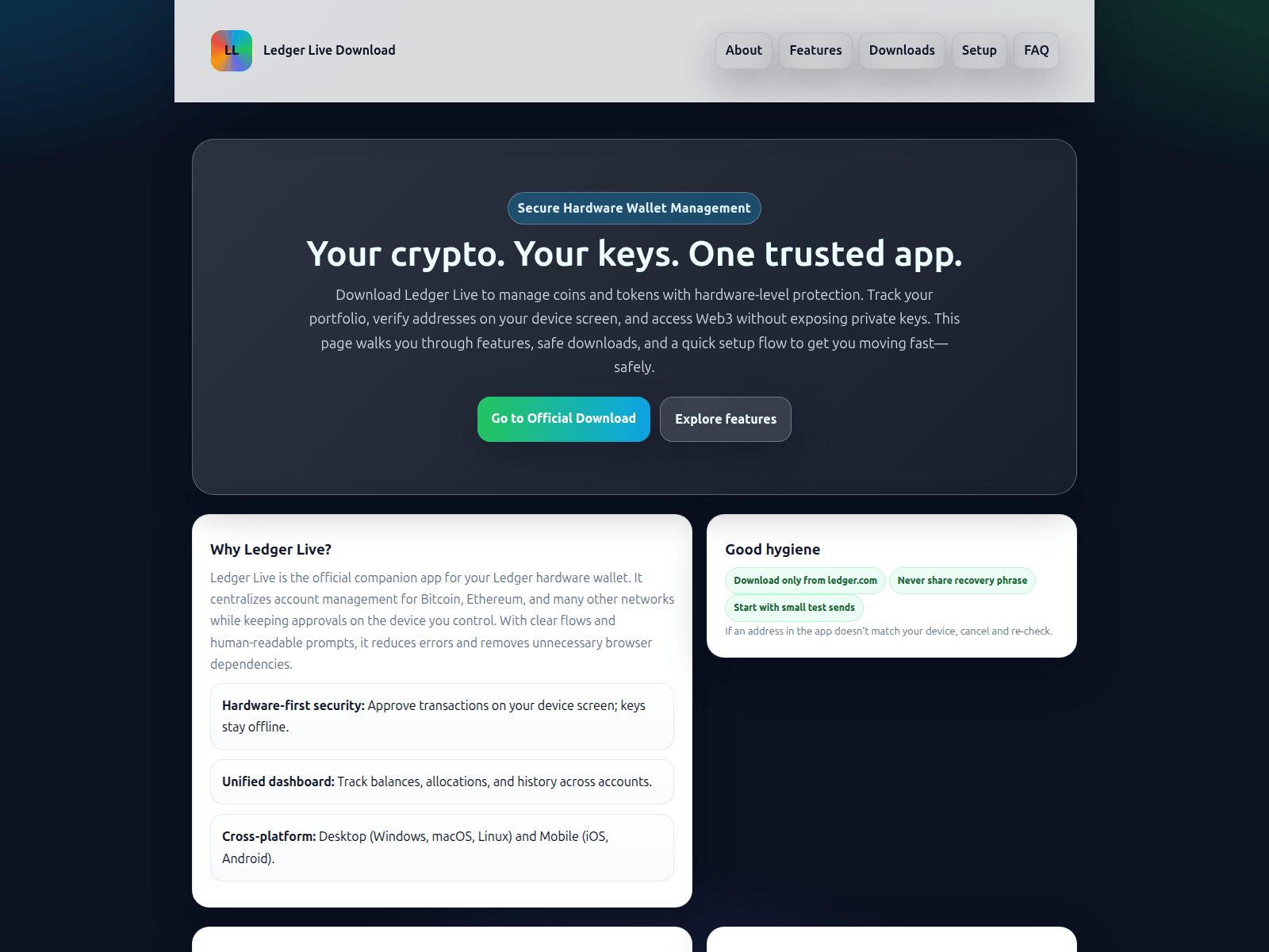 Screenshot of ledger-live-ash-ahm.pages.dev