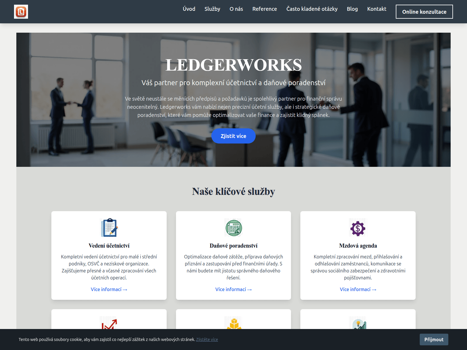 Screenshot of ledgerworks.world