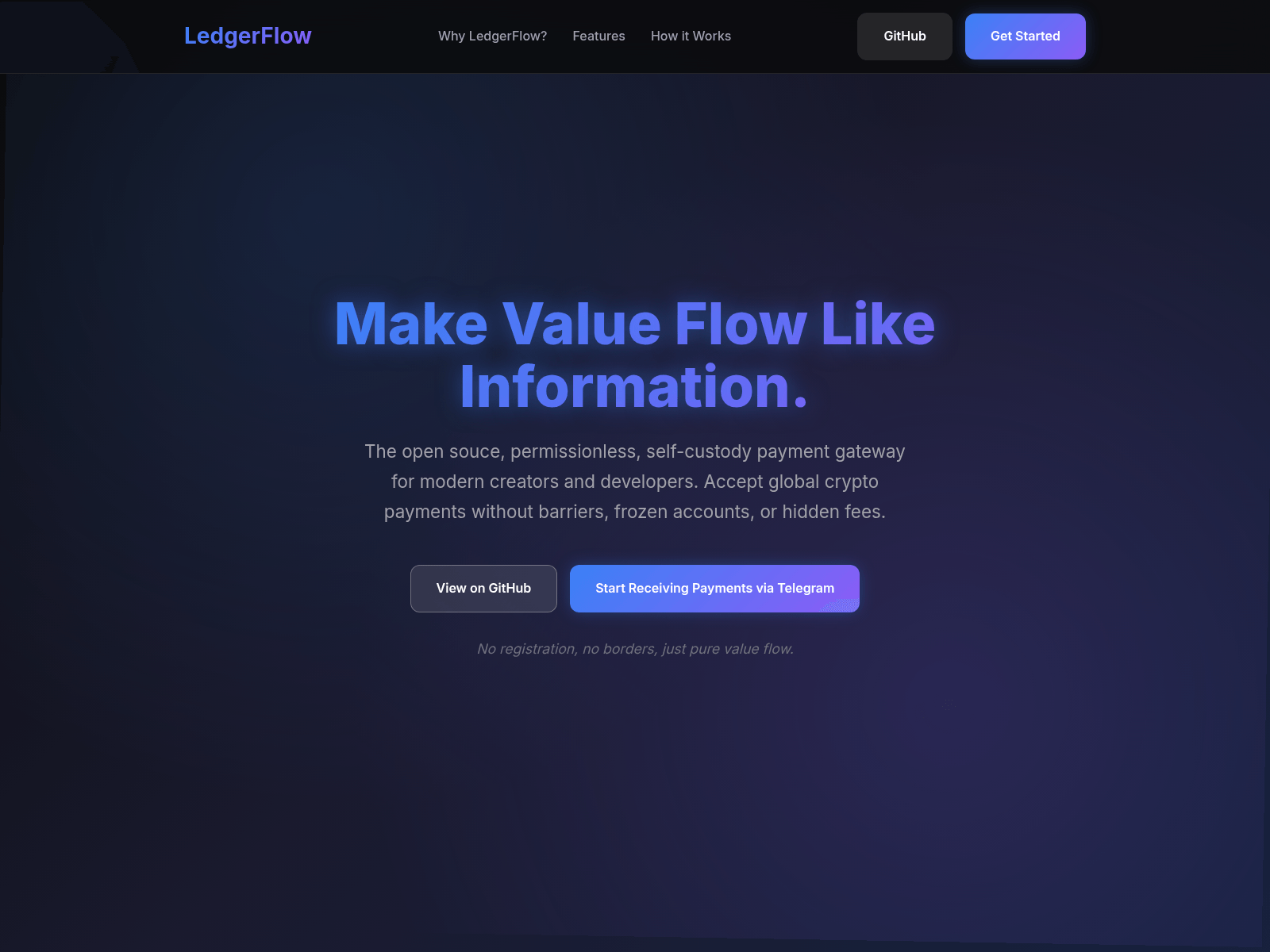 Screenshot of ledgerflow.longcipher.com