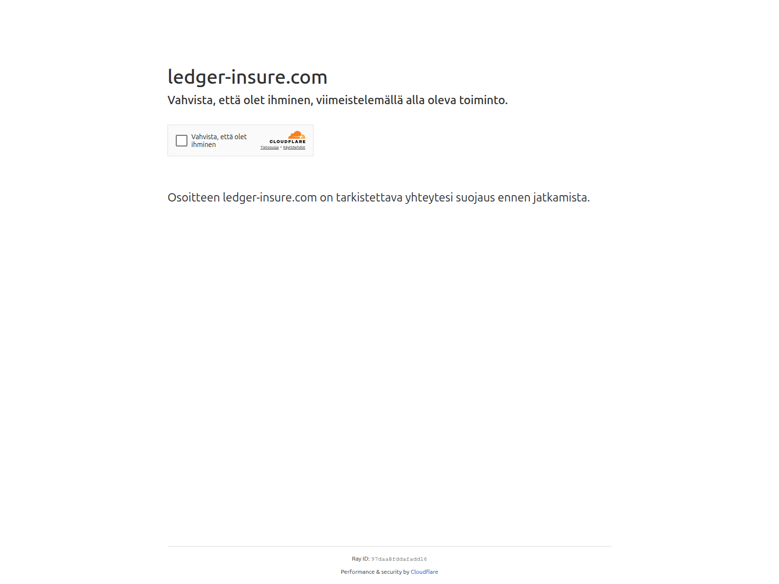 Screenshot of ledger-insure.com