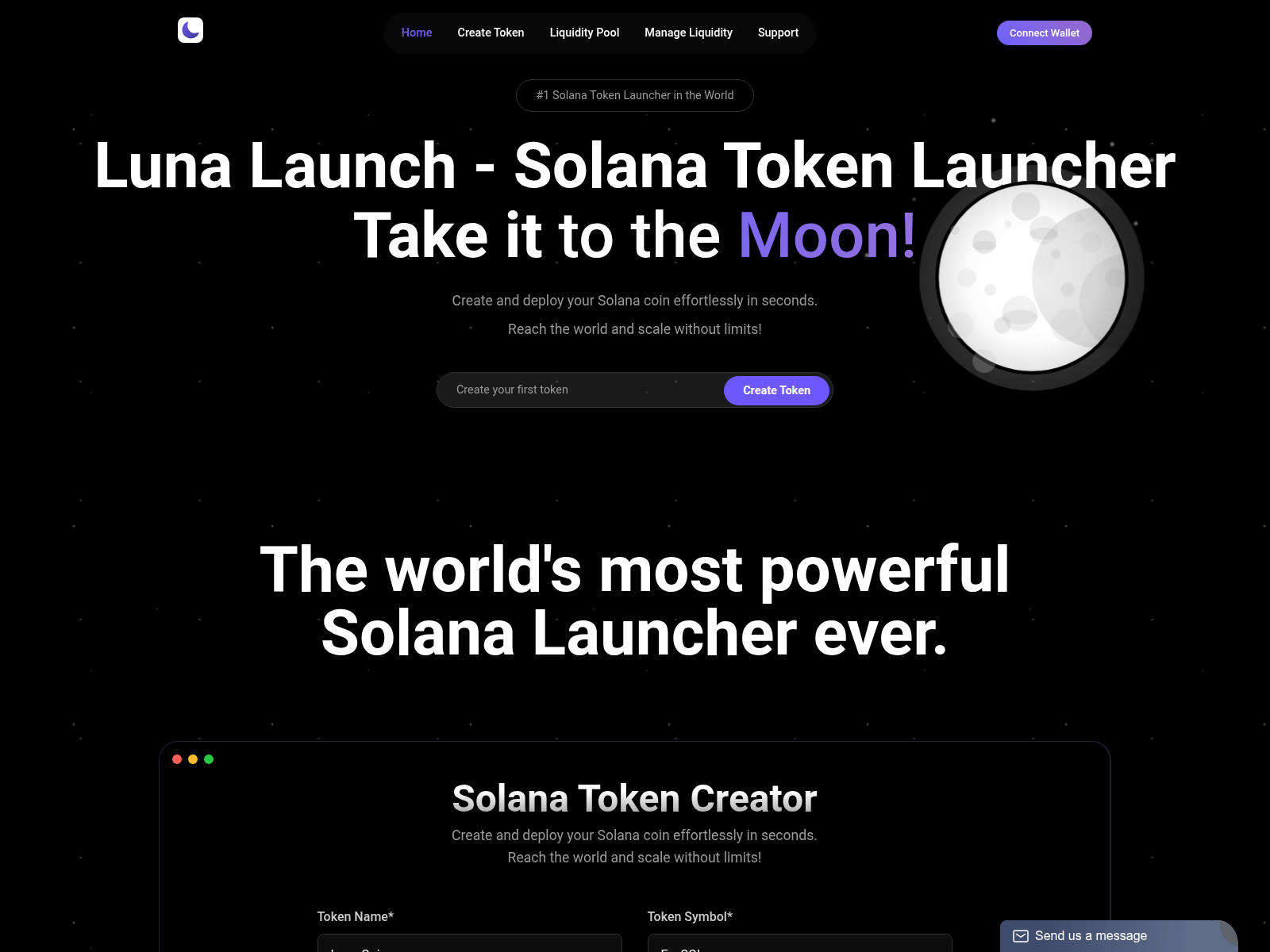 Screenshot of lunastartx.com