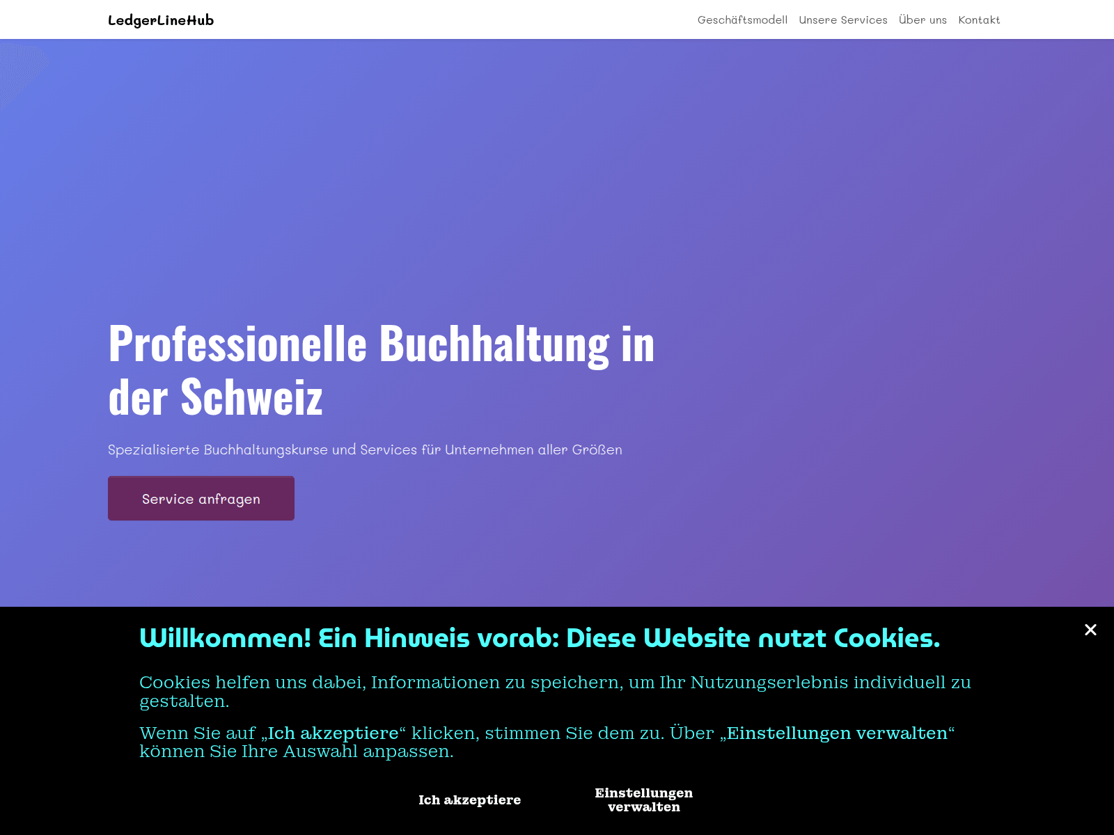 Screenshot of ledgerlinehub.com