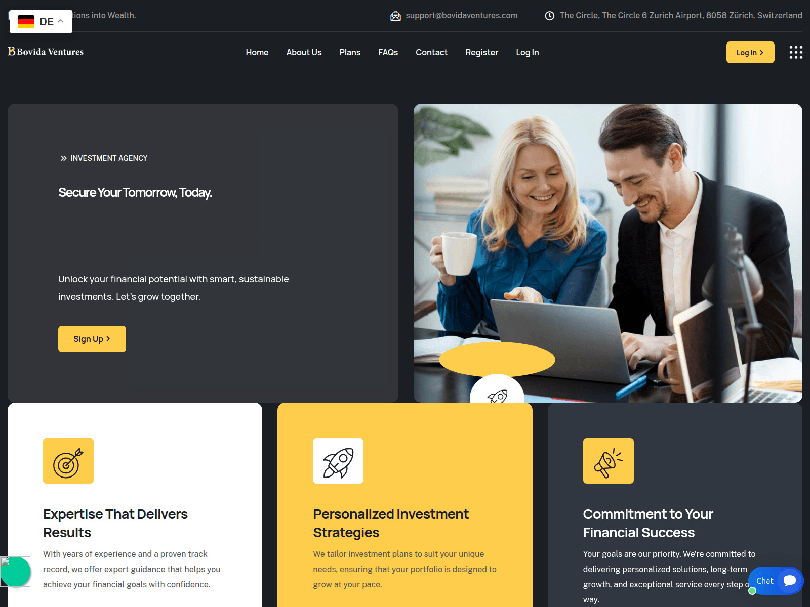 Forensic screenshot of bovidaventures.com
