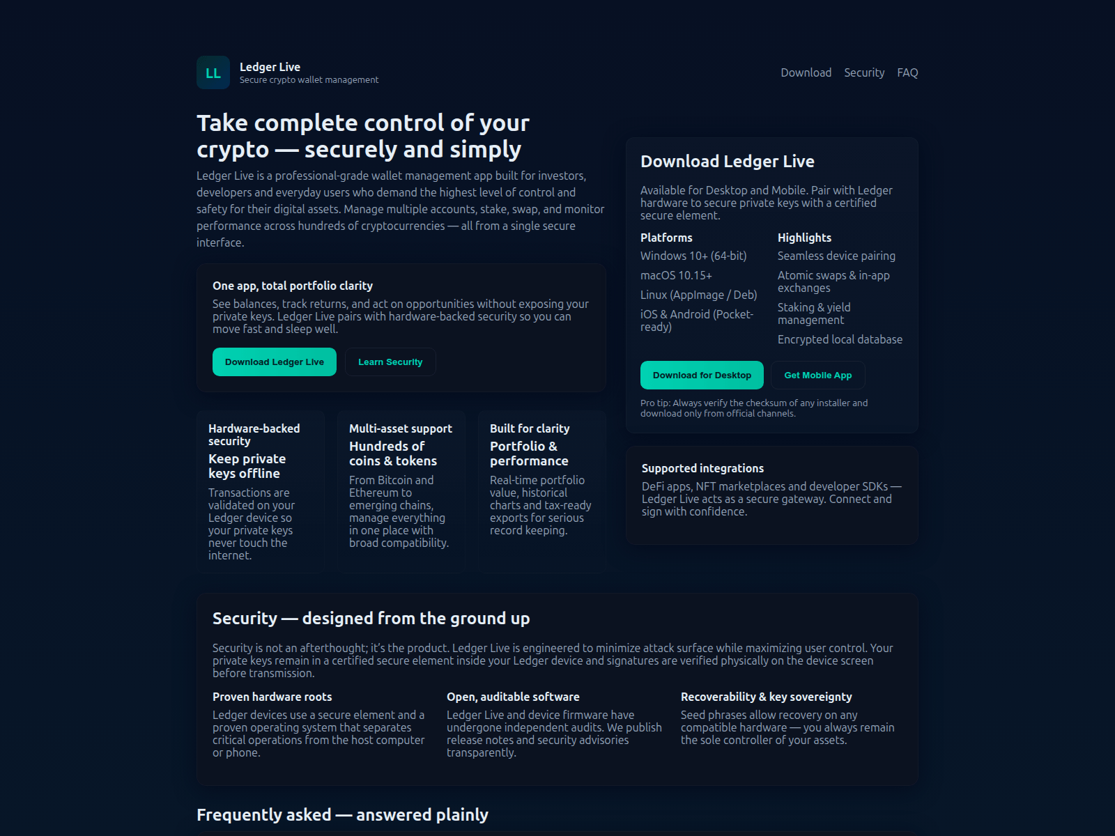Screenshot of ledger-live-cloud.pages.dev