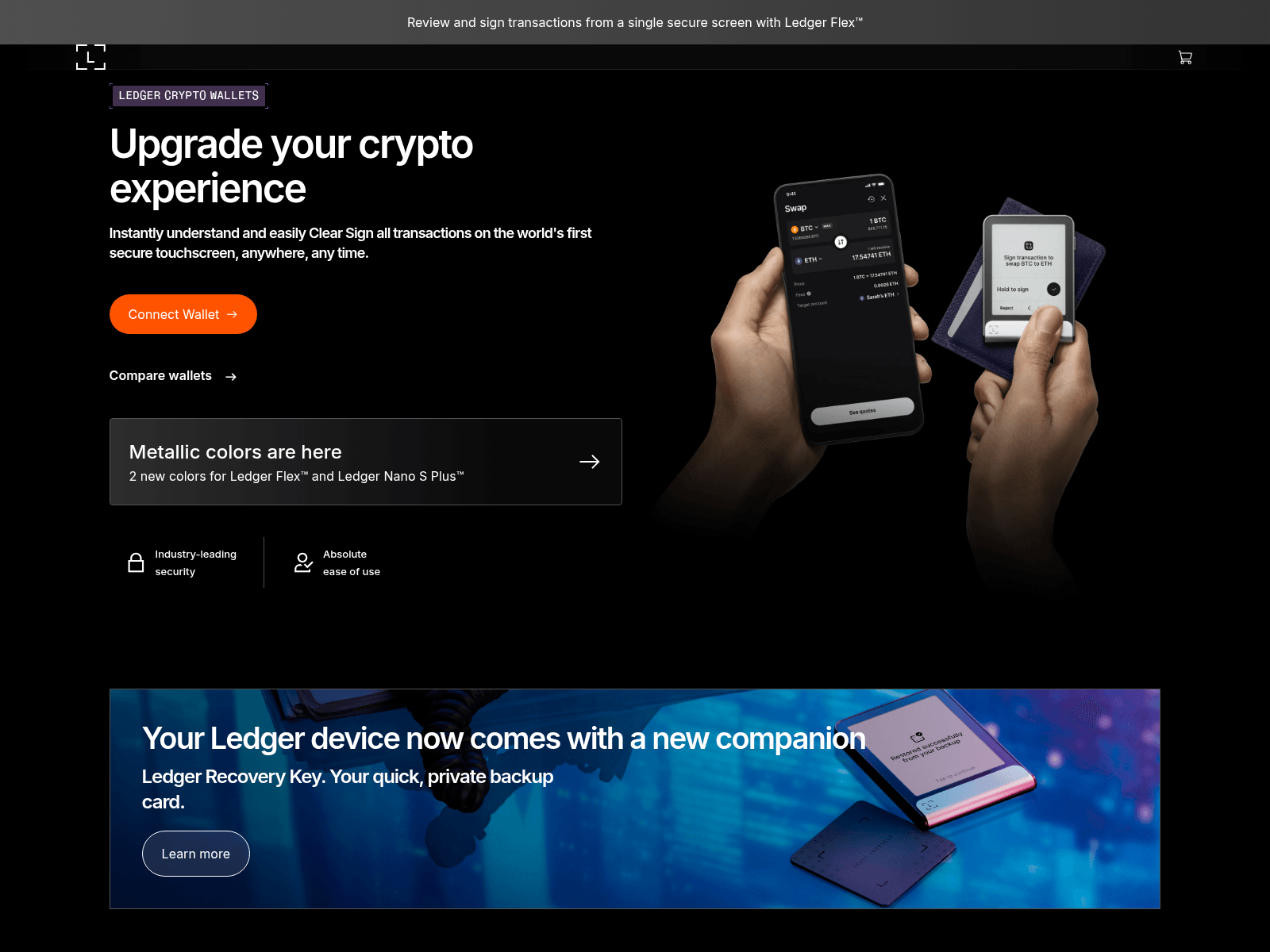 Screenshot of ledgerproauth.com