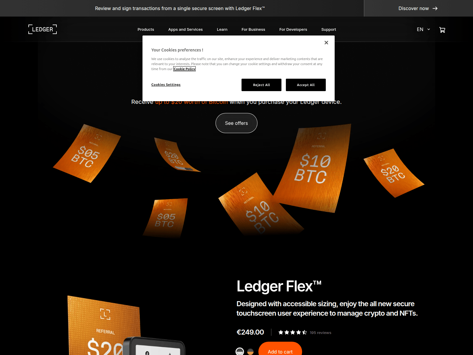 Screenshot of ledgerref.peateasix.com
