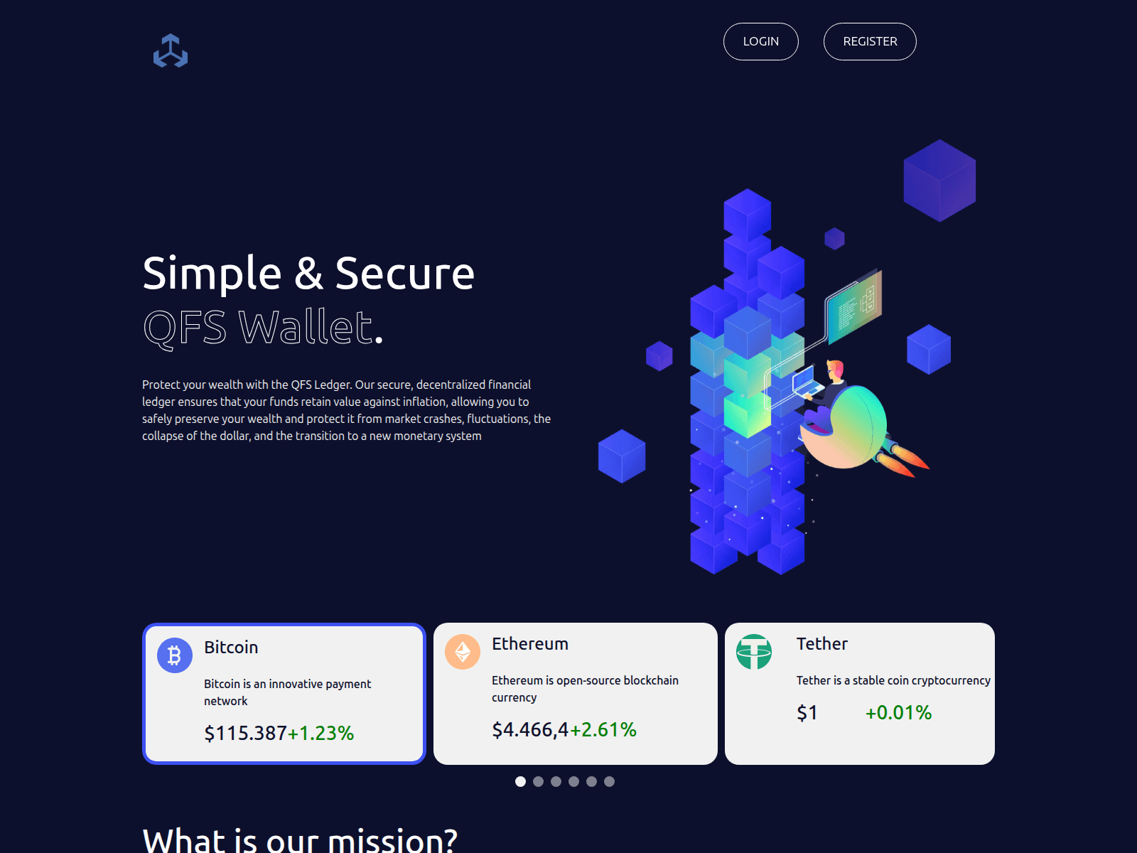 Screenshot of ledgerqfs.com
