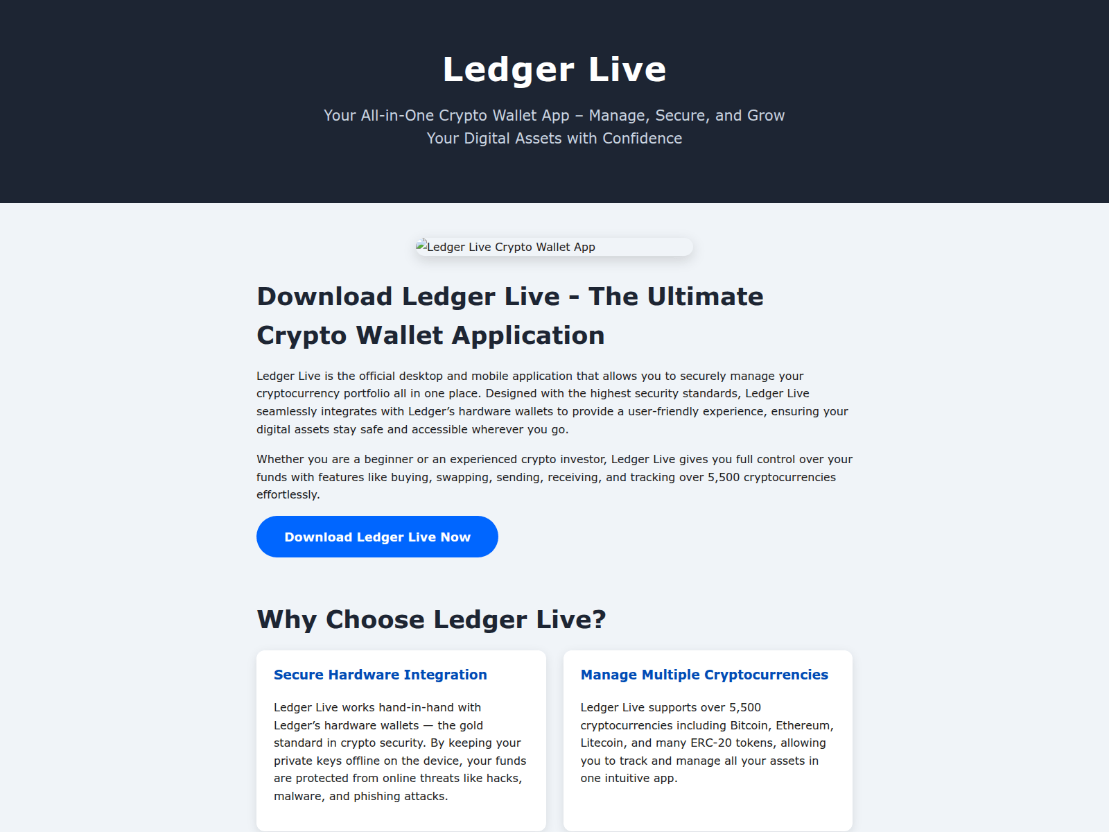 Screenshot of ledger-suit.pages.dev