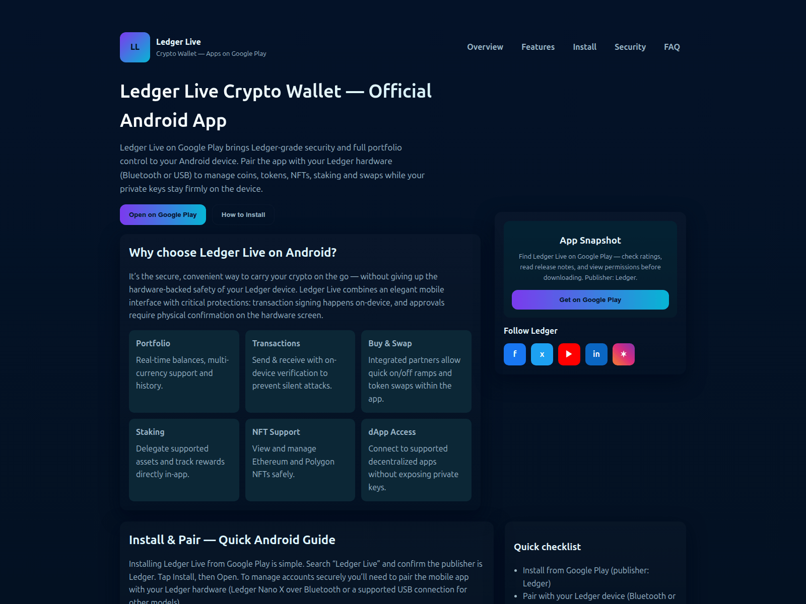 Screenshot of ledger-live-walett.pages.dev