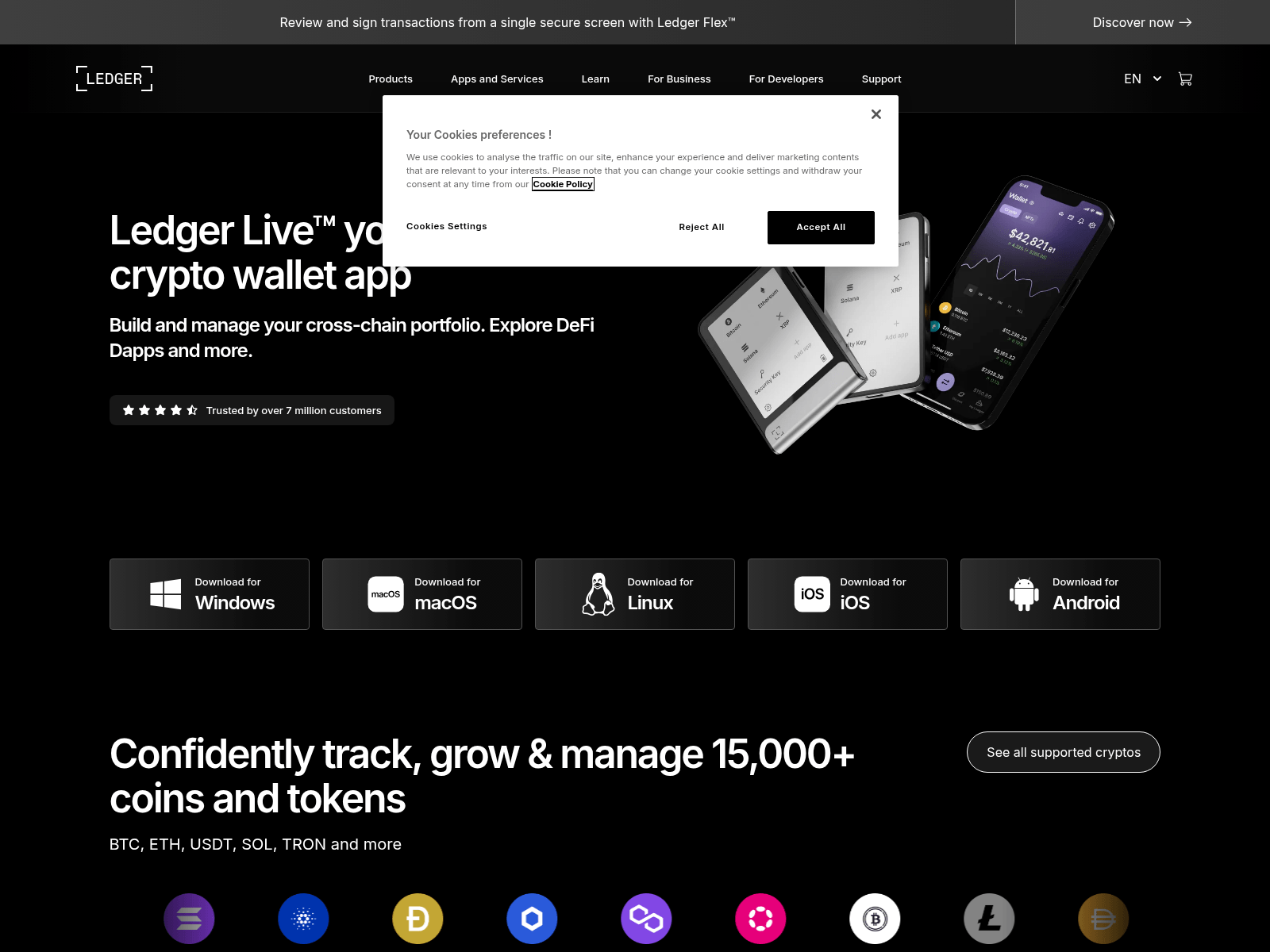 Screenshot of ledger-live-86g.pages.dev