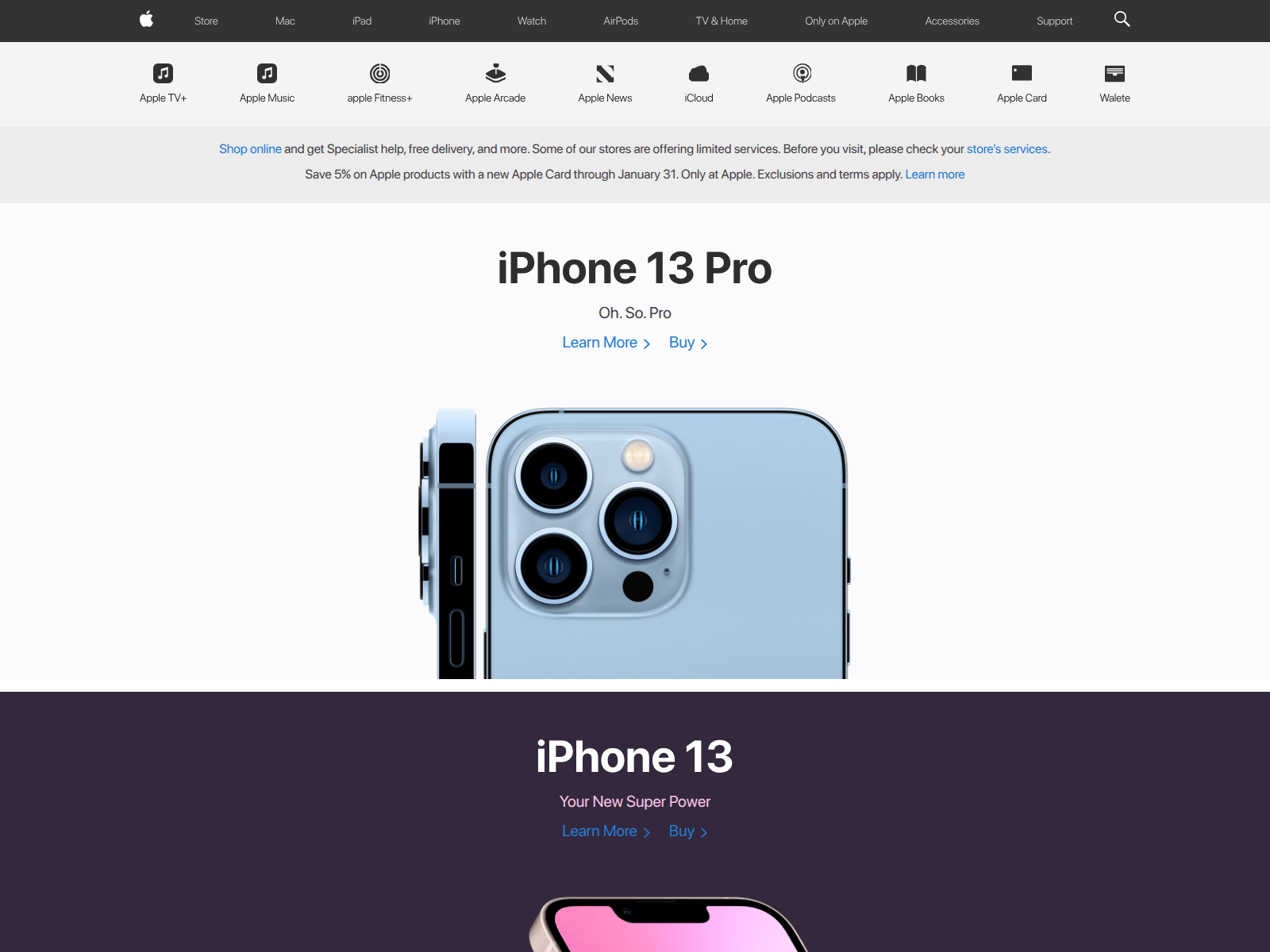 Screenshot of myapple.webflow.io