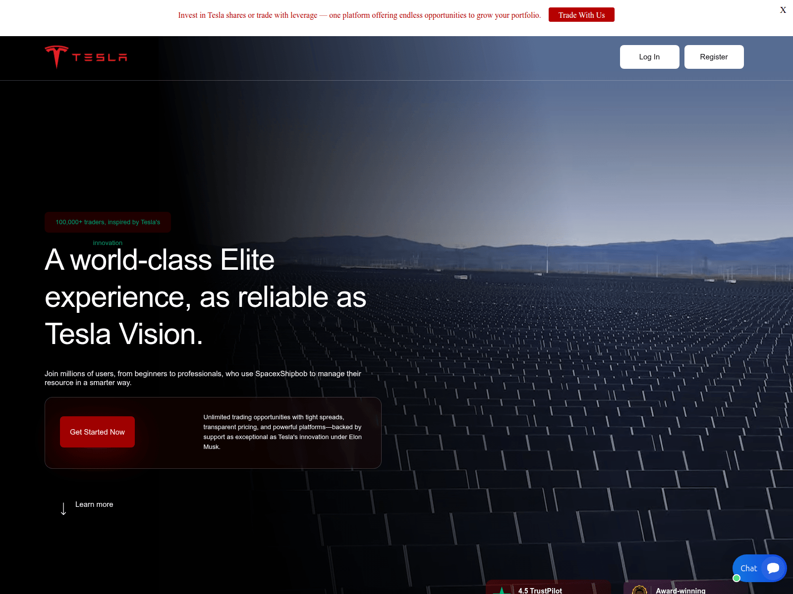 Screenshot of spacexshipbob.com