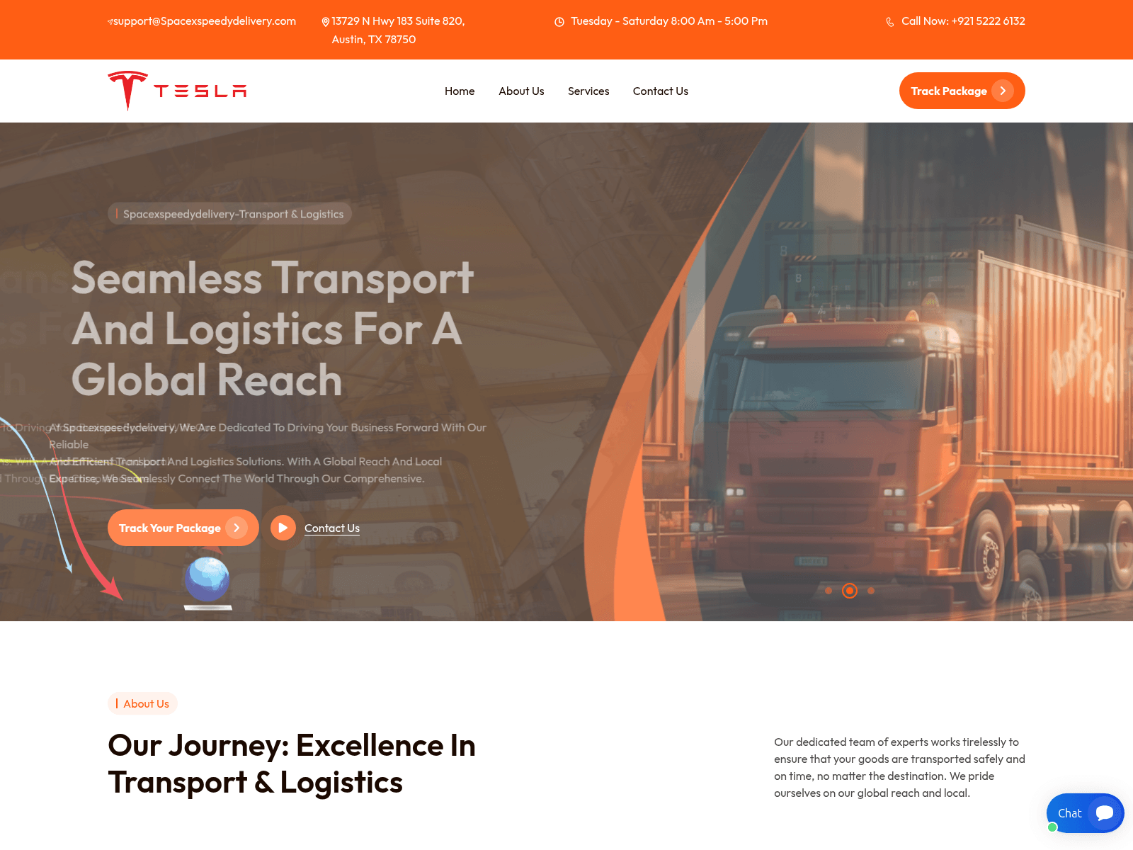 Screenshot of spacexspeedydelivery.com