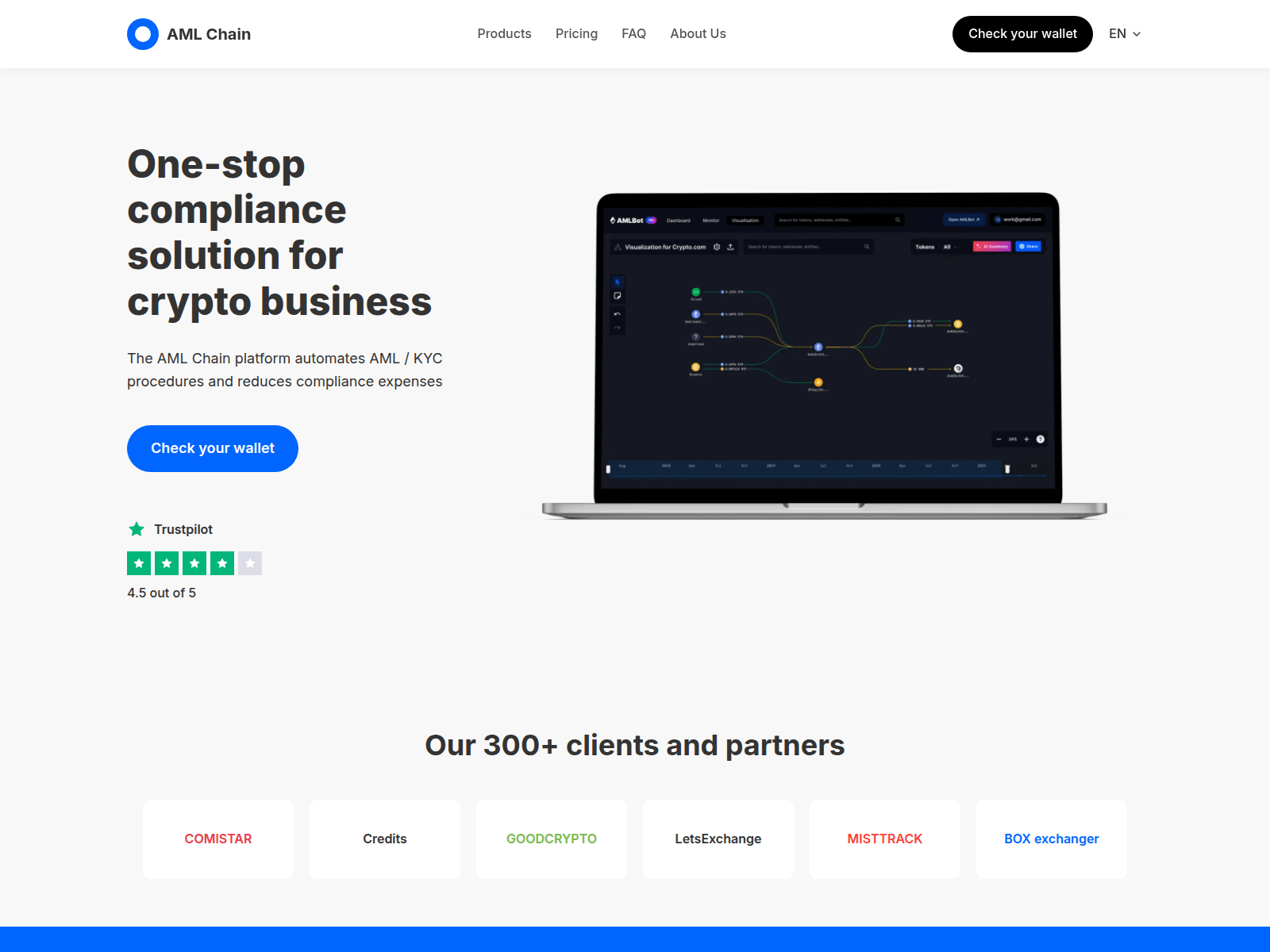 Screenshot of aml-chain.pages.dev