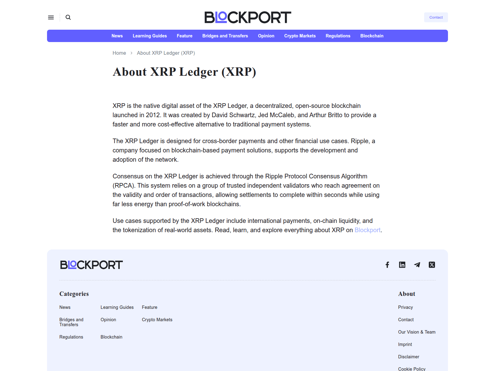 Screenshot of xrp-blockport.pages.dev