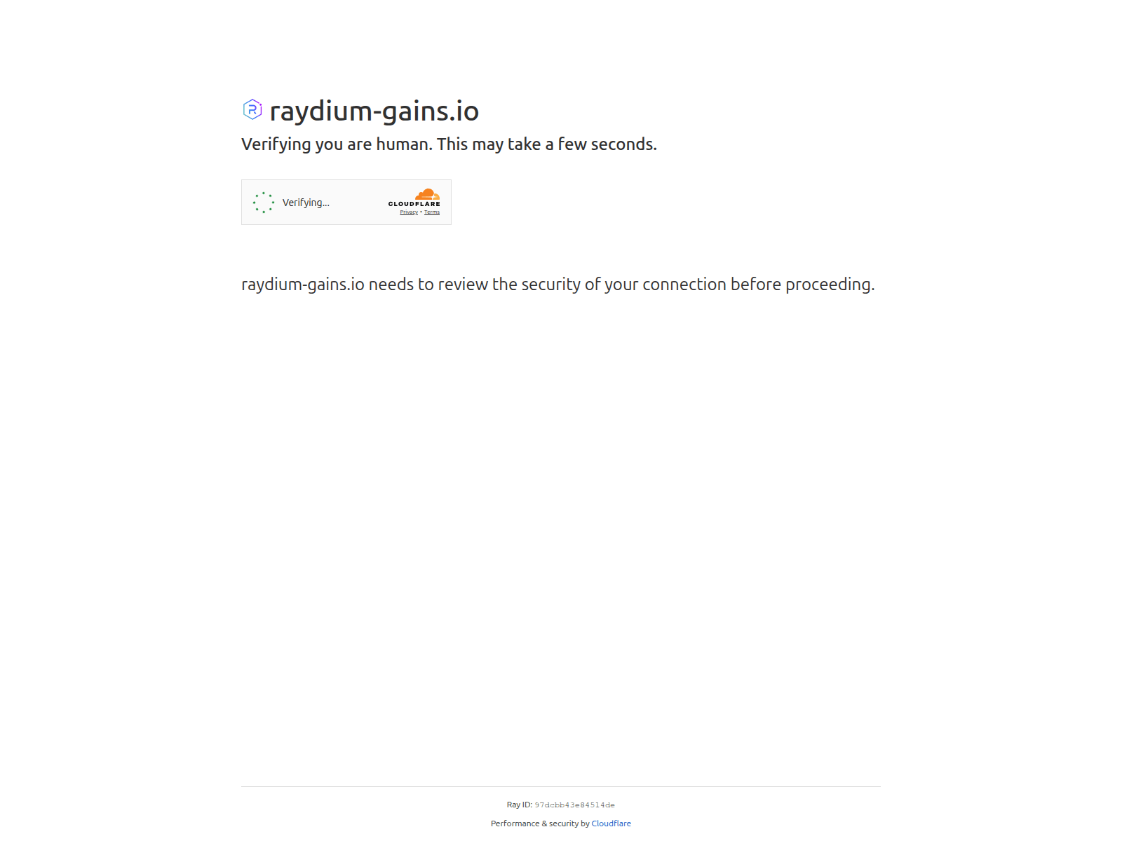 Screenshot of raydium-gains.io
