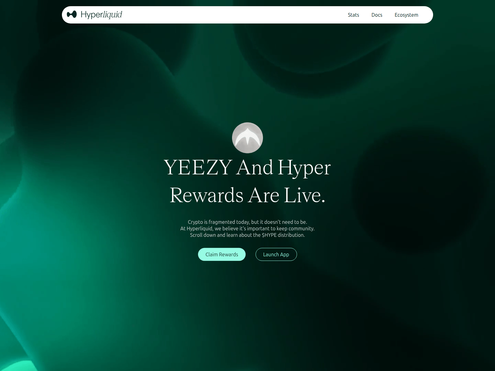 Screenshot of yeezy-hyperliquid.com