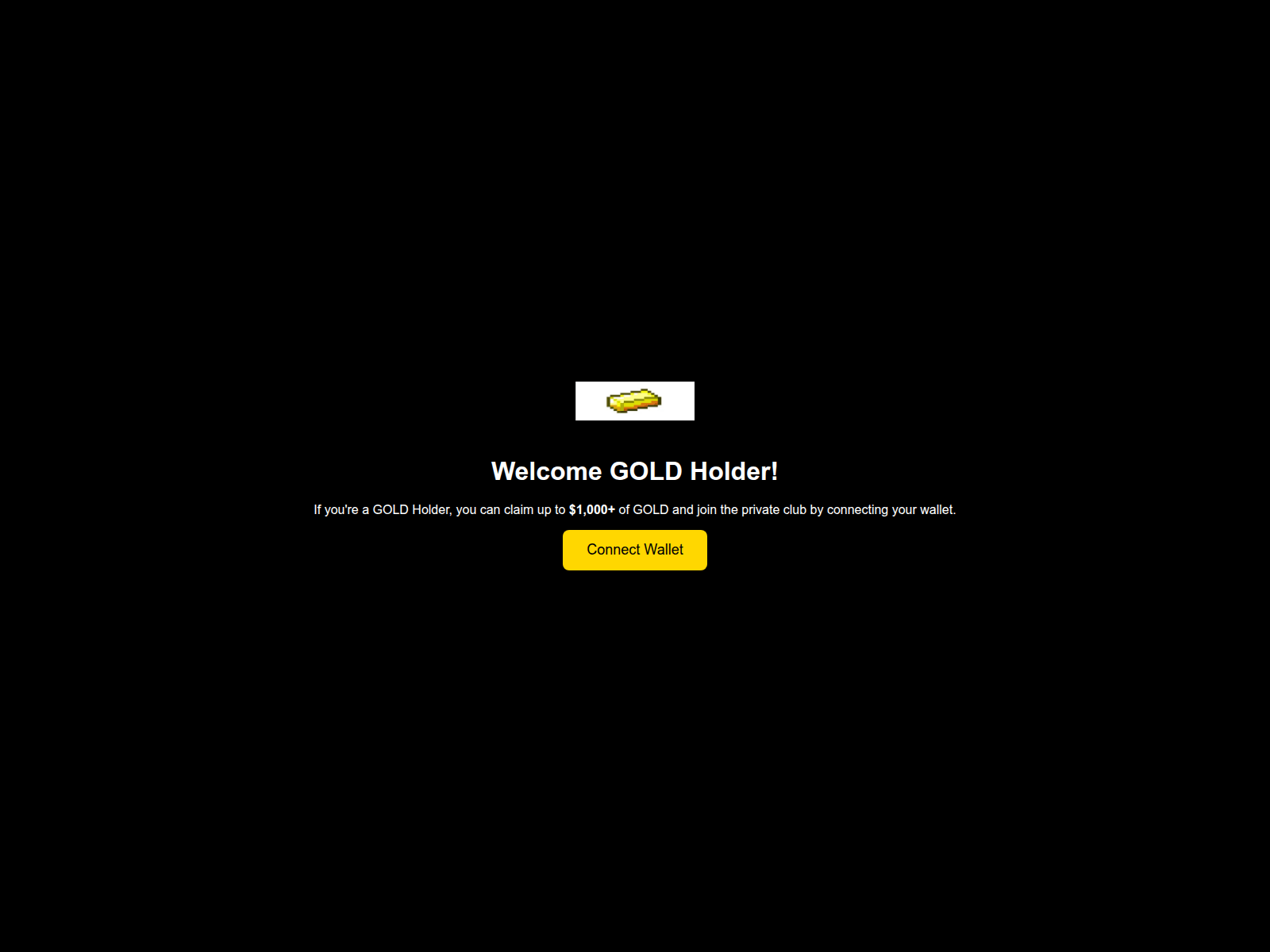 Screenshot of claimgoldtoken.com