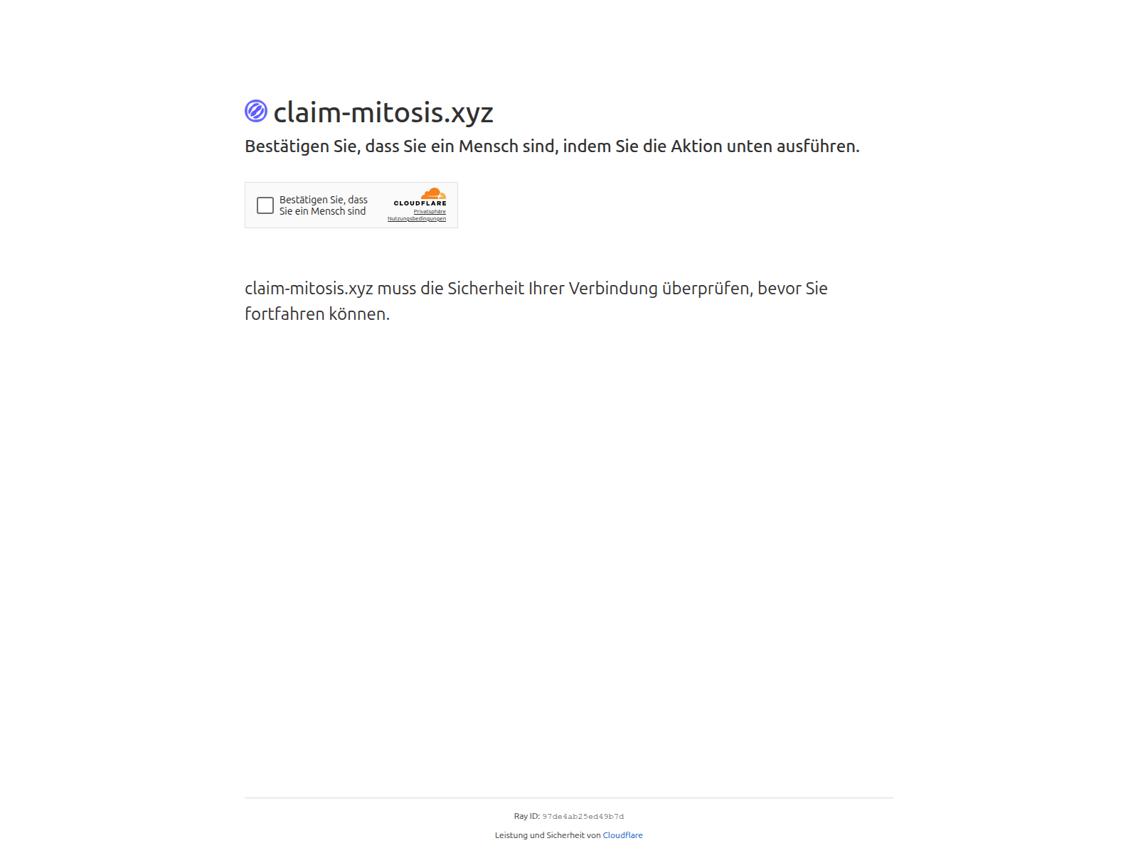 Screenshot of claim-mitosis.xyz