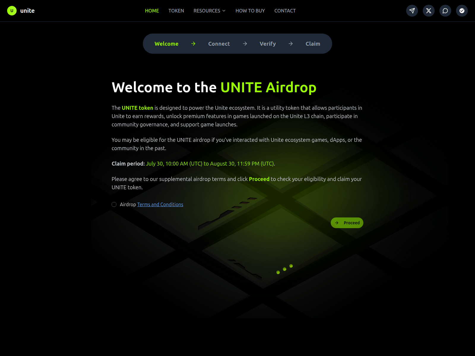 Screenshot of claimunite.to