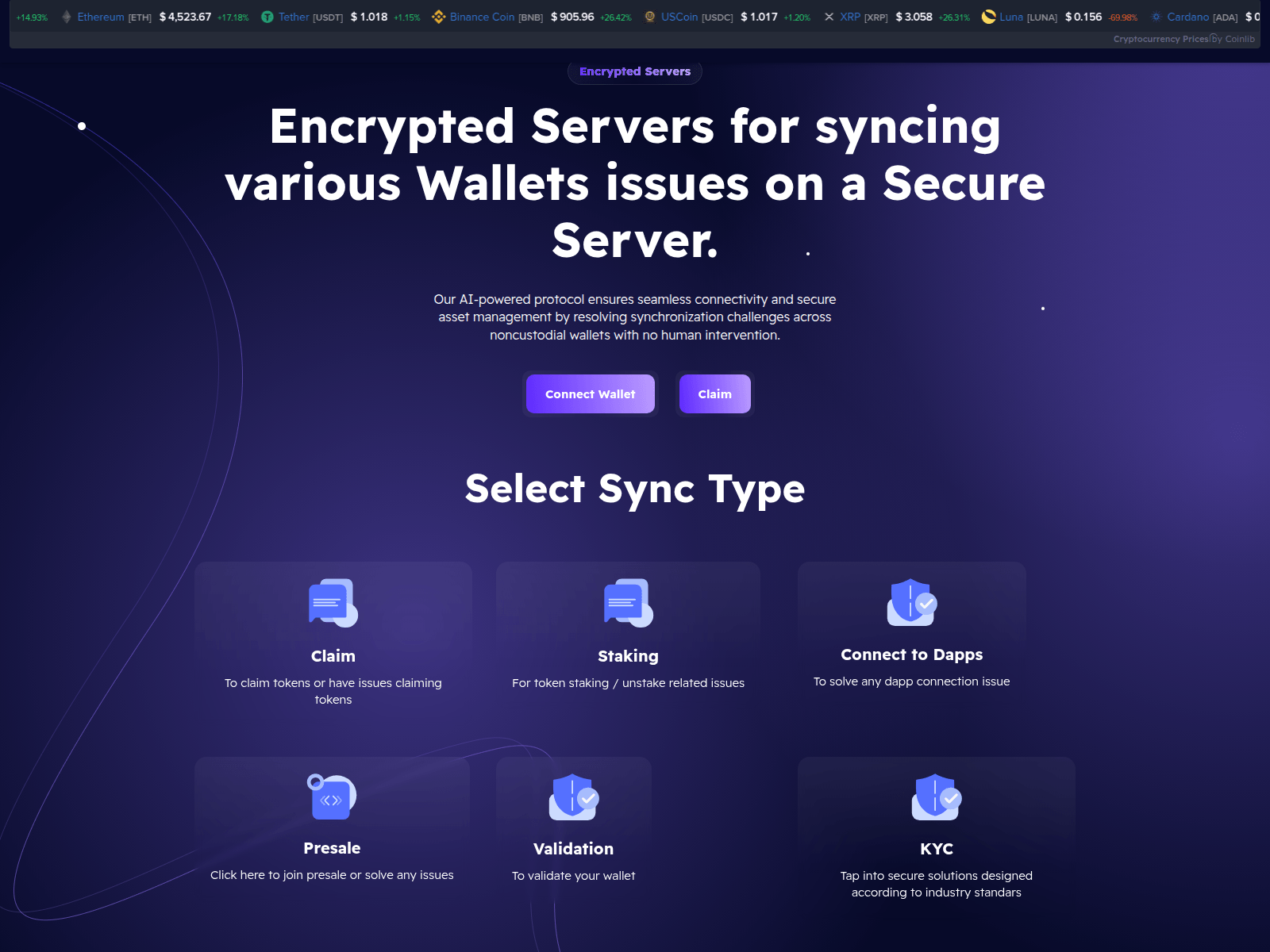 Screenshot of claim-autodapp.pages.dev