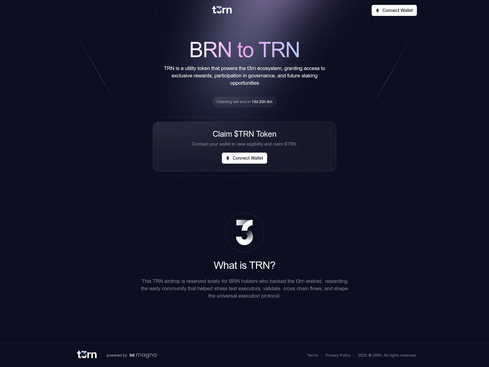 Screenshot of claim-t3rn.pages.dev