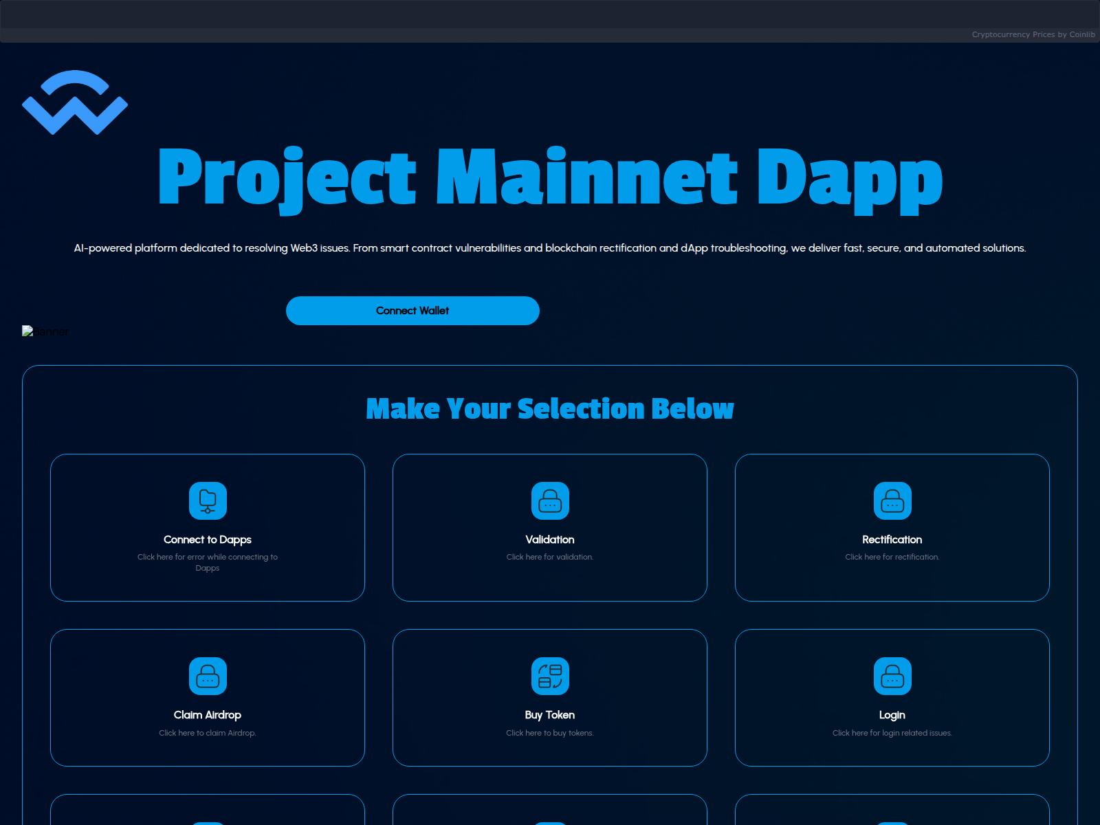 Screenshot of dapp-walletsolution.pages.dev
