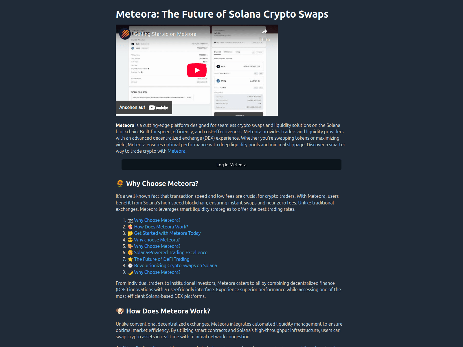 Screenshot of meteora-ag.org