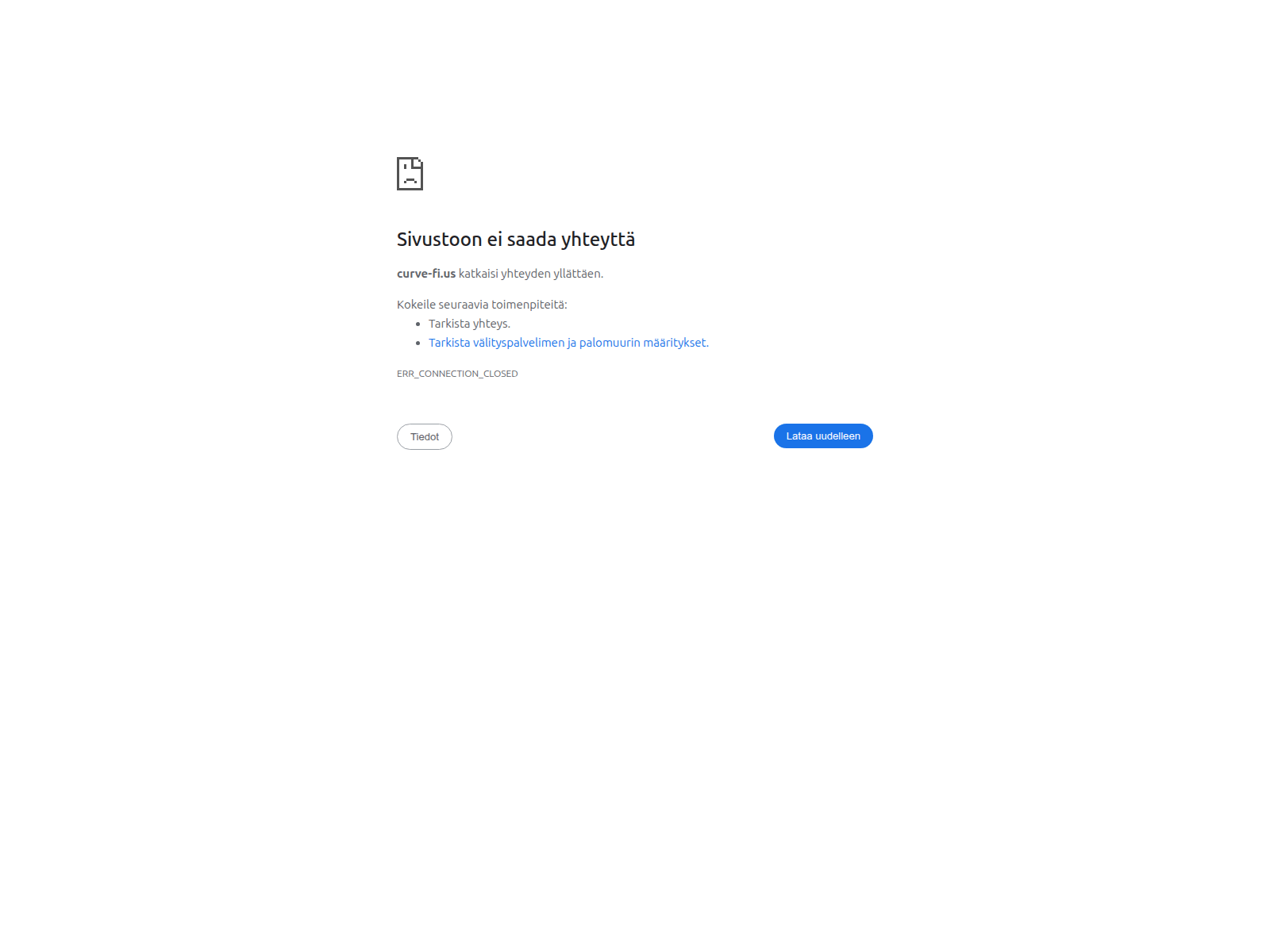 Screenshot of curve-fi.us