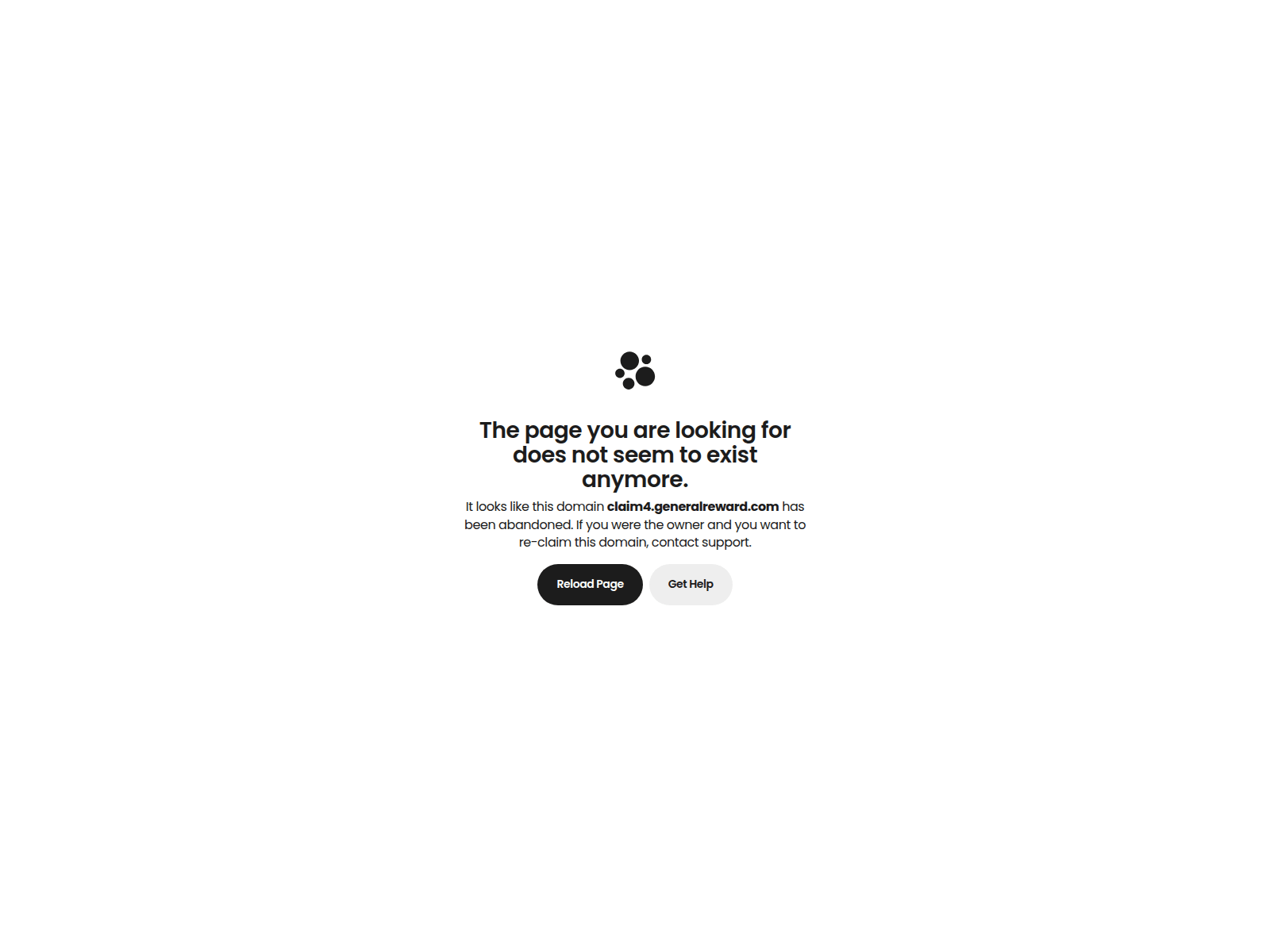 Screenshot of claim4.generalreward.com