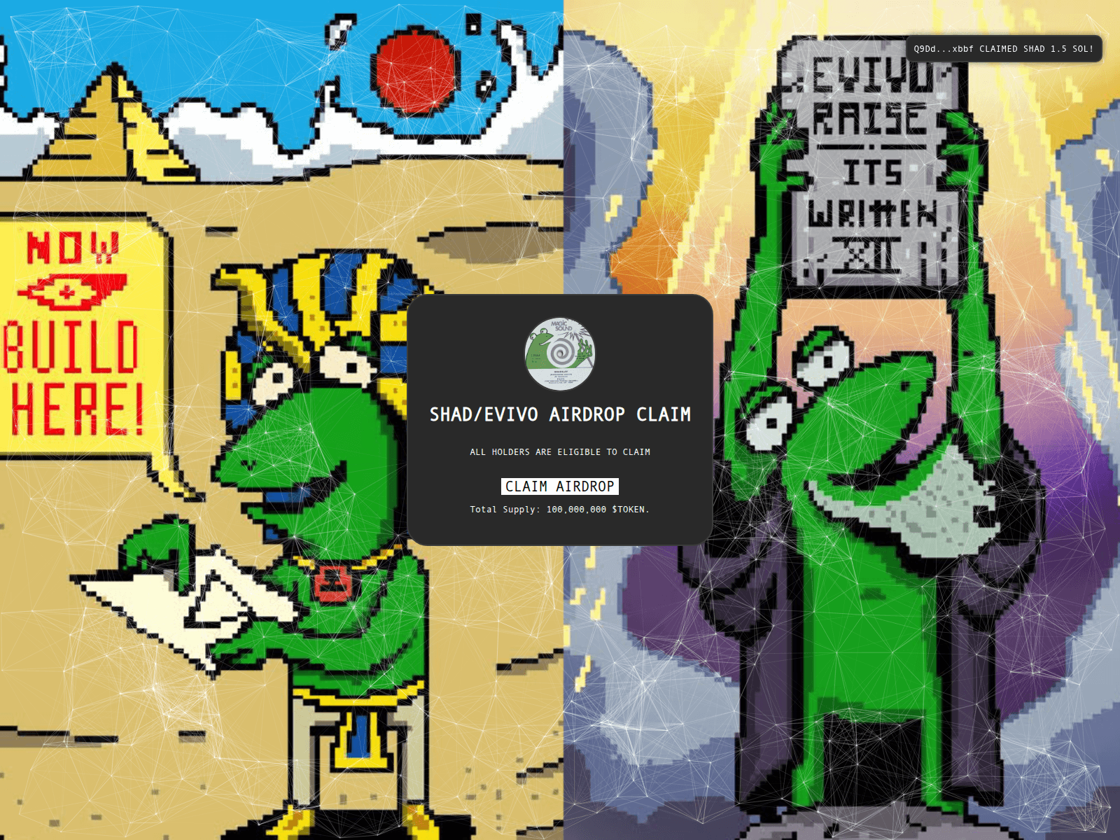 Screenshot of claimevivo.pages.dev