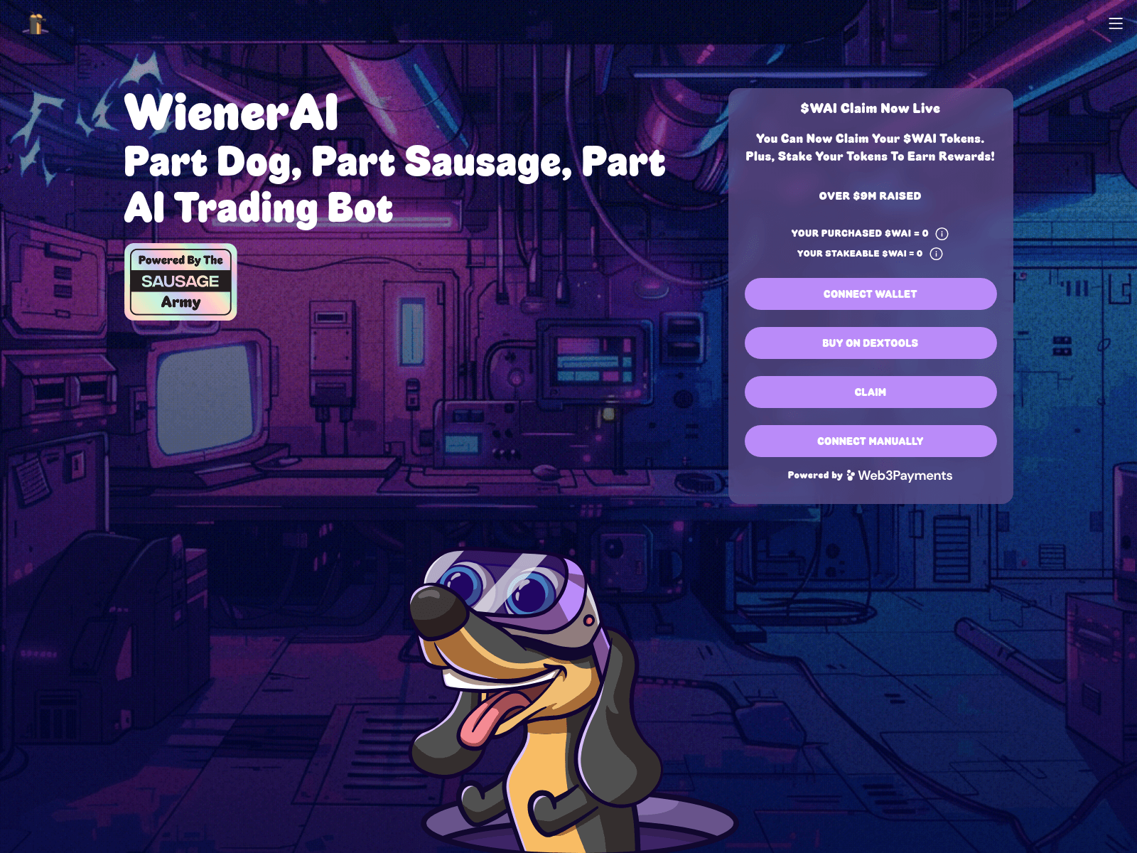 Screenshot of claim-wienerdog.pages.dev