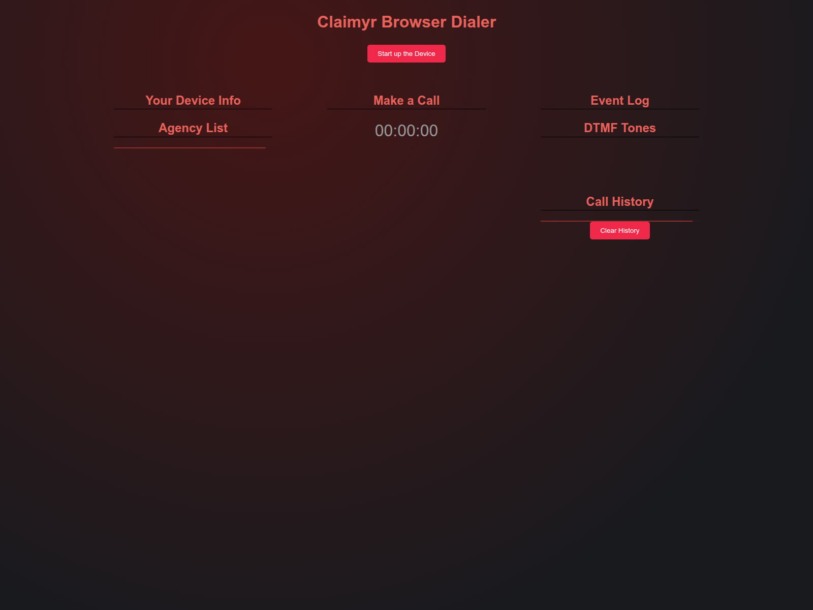 Screenshot of claimyr-dialer.claimyr.tools