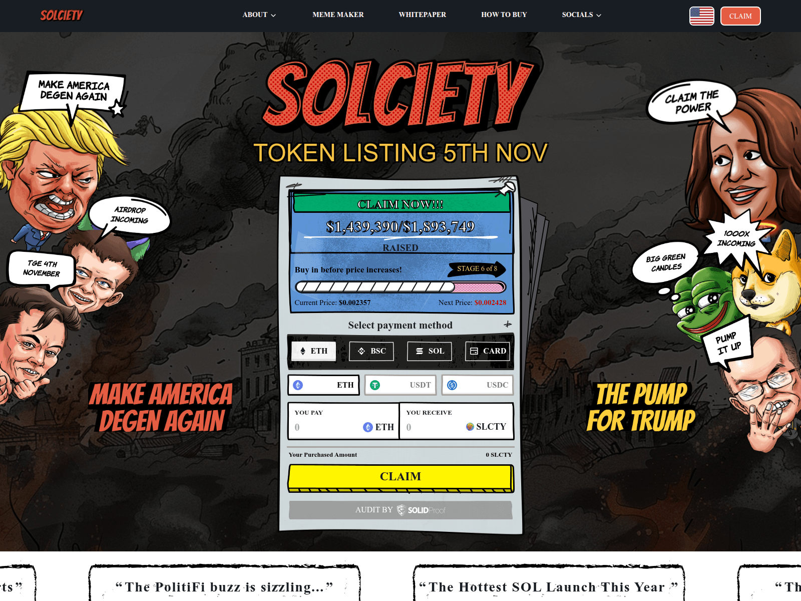 Screenshot of claim-solciety-io.pages.dev