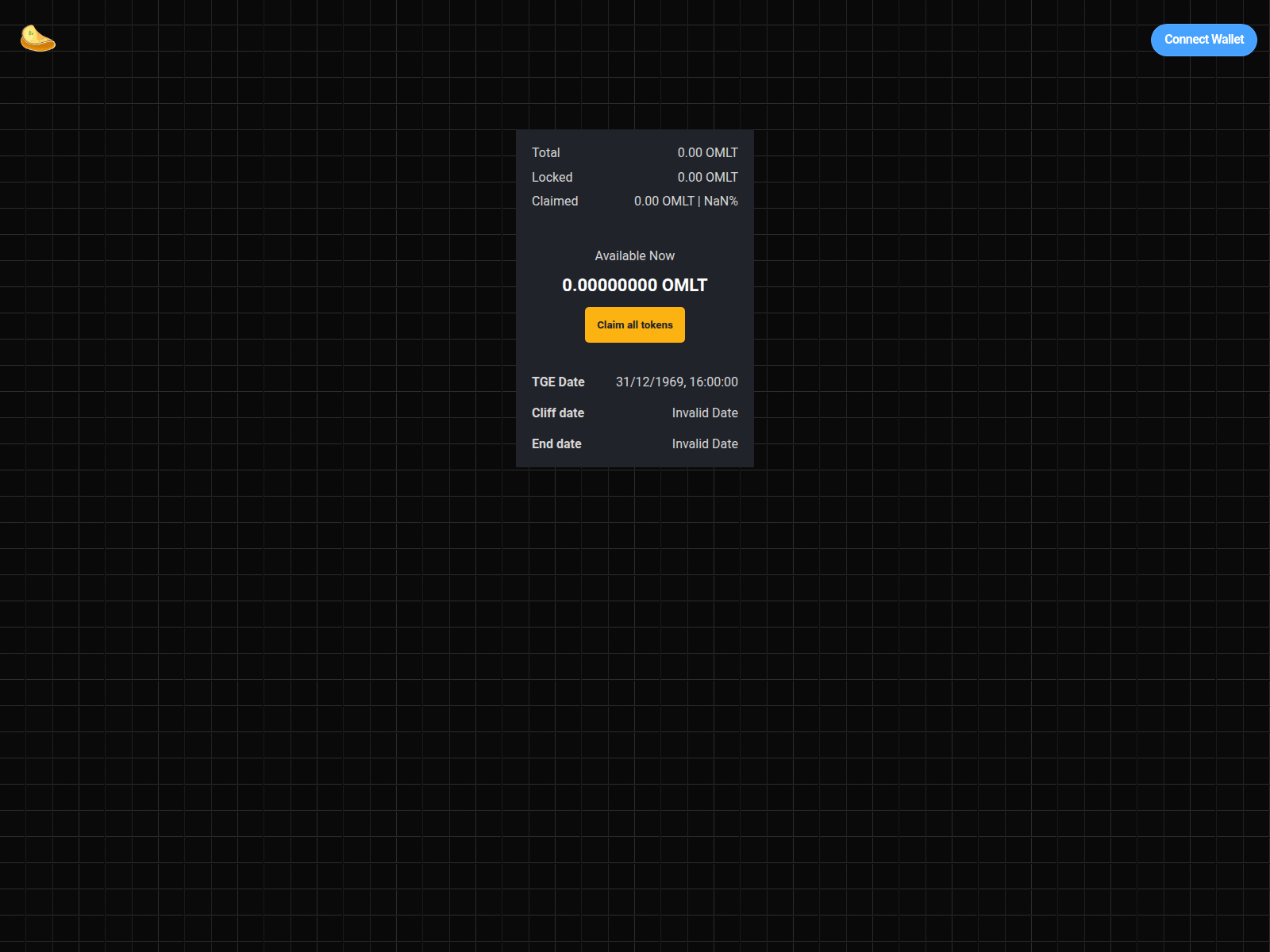 Forensic screenshot of claim.omeletteswap.finance