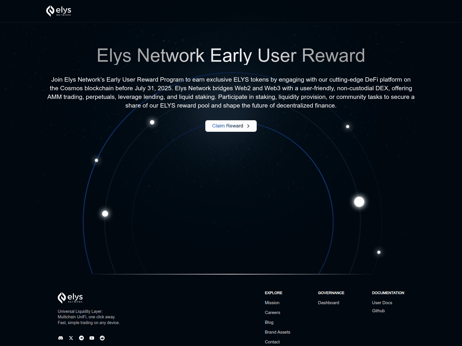 Screenshot of elysnetworkreward.live