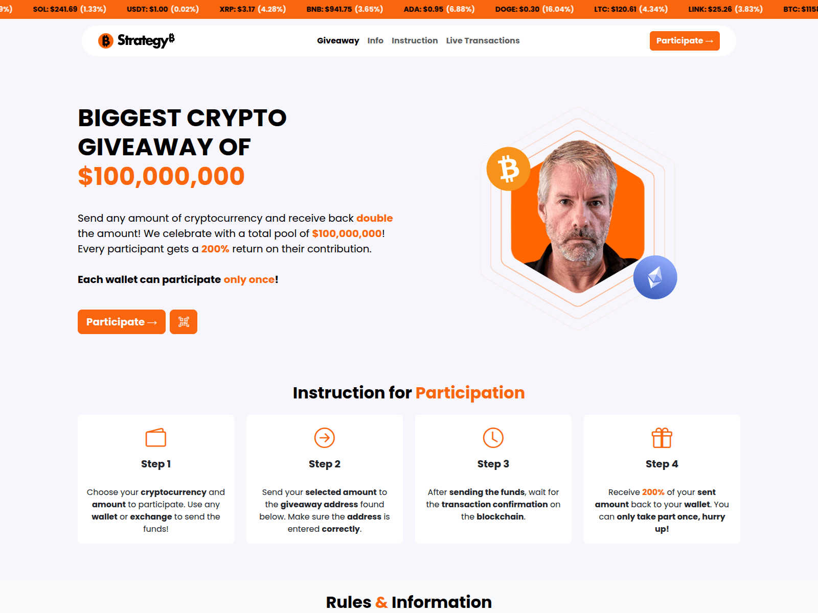 Screenshot of strategy-giveaway.com