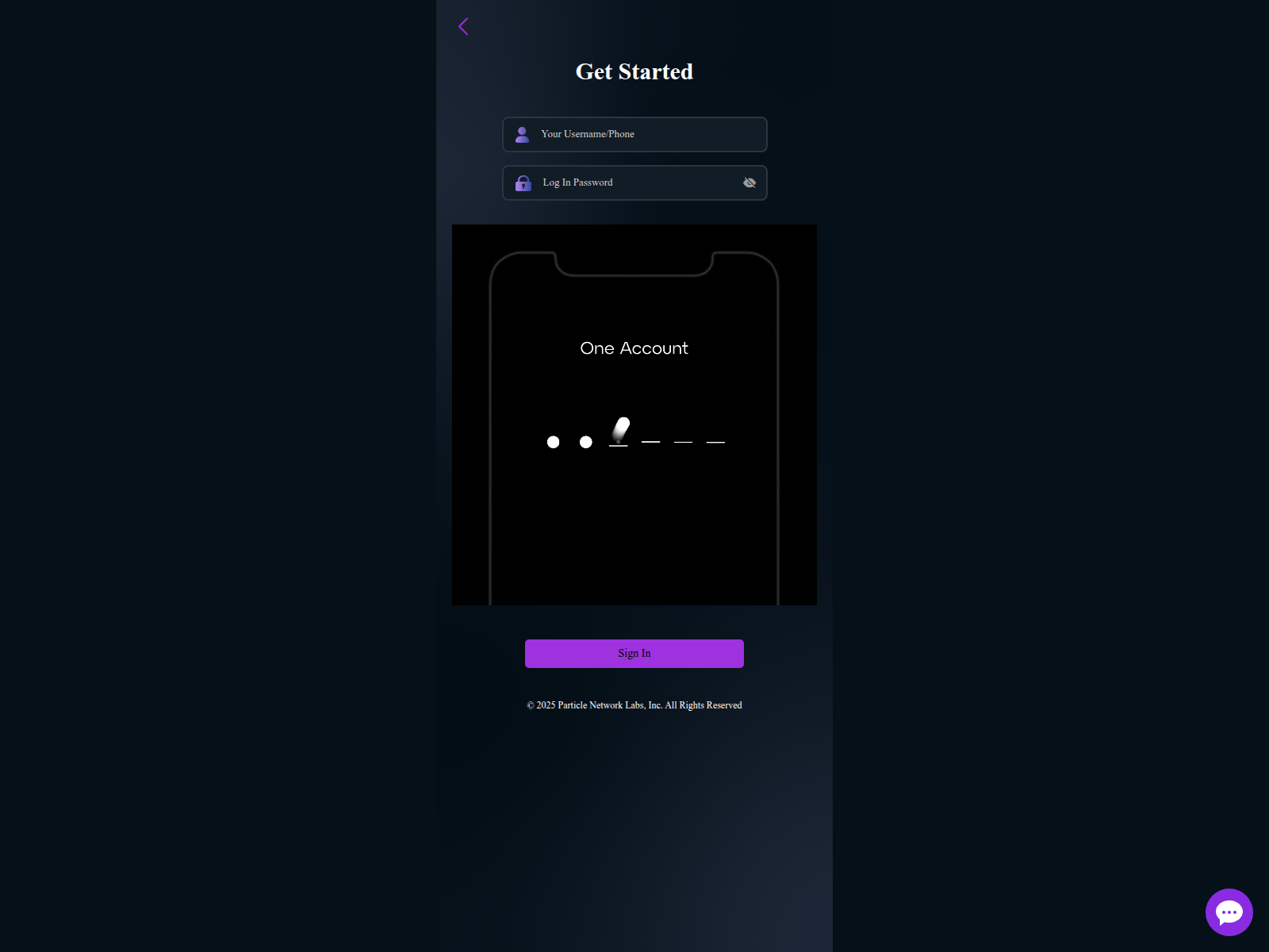Screenshot of particle-network-nft.com
