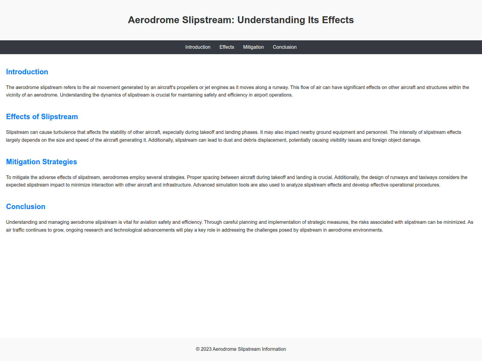 Screenshot of aerodromeslipstream.live